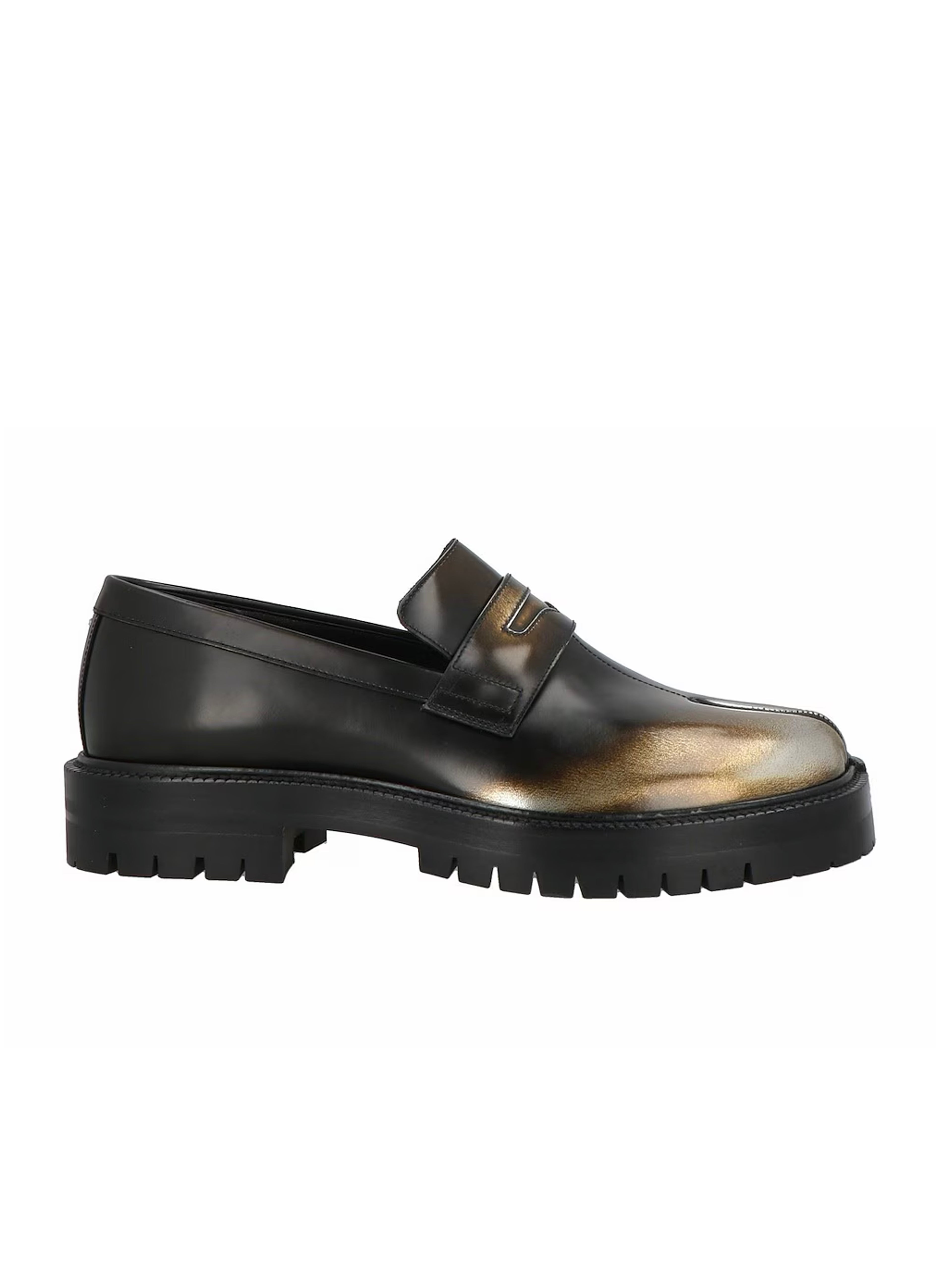 Tabi Platform Loafers Metallic / Black