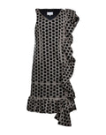 SS2020 Runway Polka Dot Dress Taupe / Black