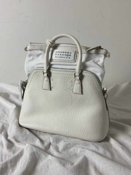 5AC Classique Mini Crossbody Handbag Cream