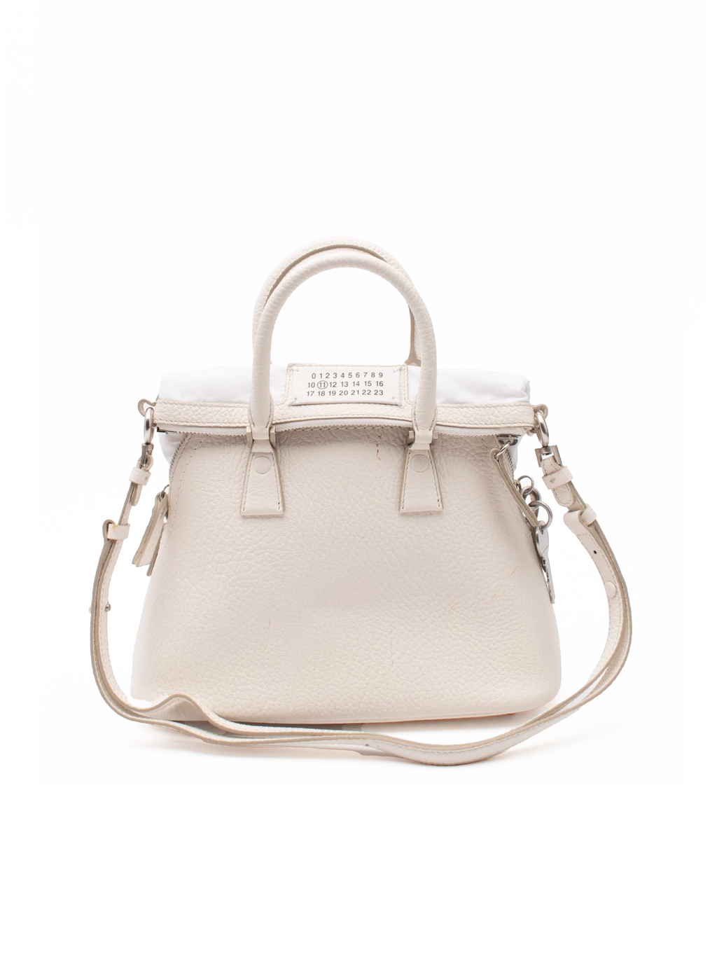 5AC Classique Mini Crossbody Handbag Cream