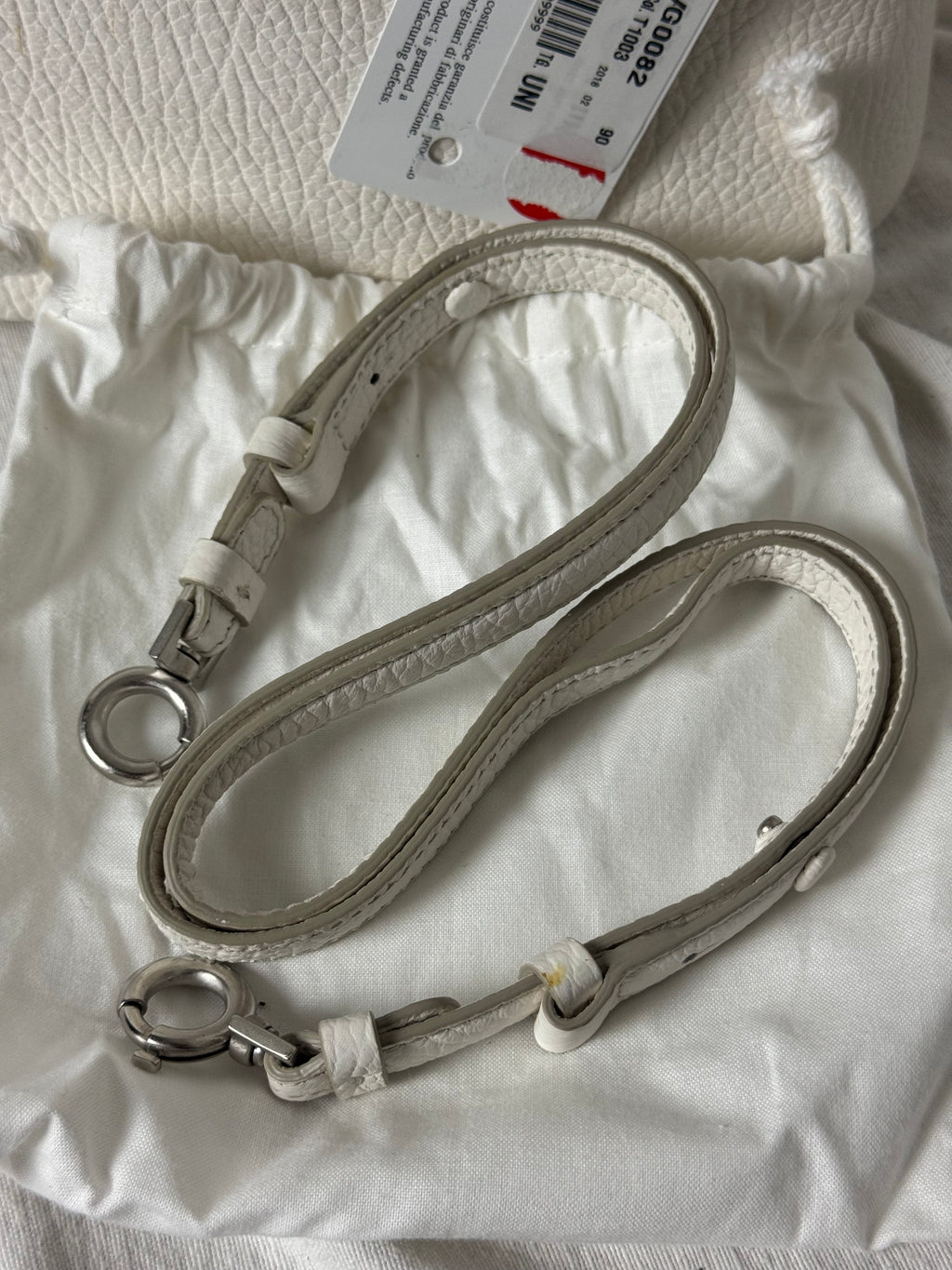5AC Classique Mini Crossbody Handbag Cream