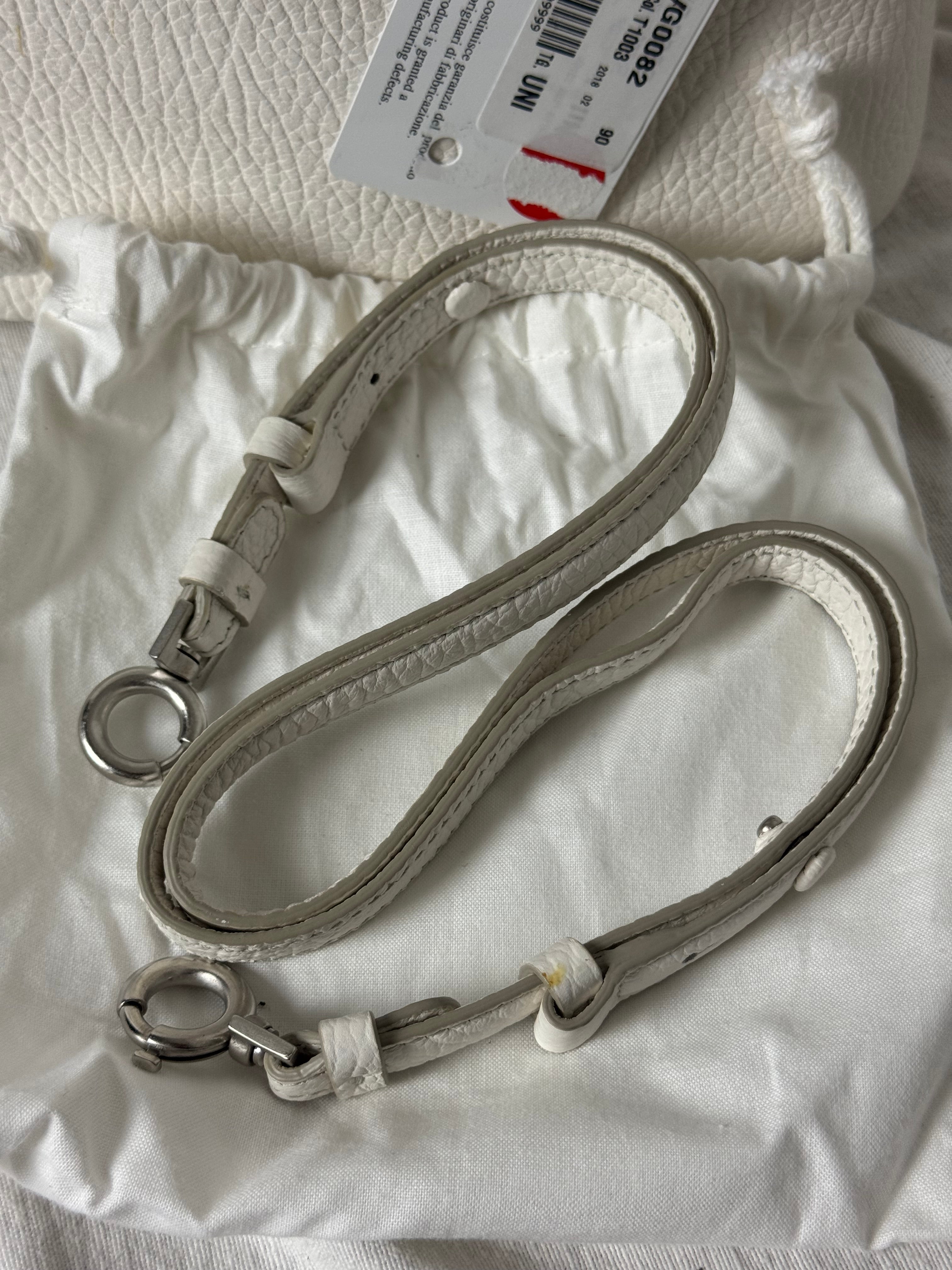 5AC Classique Mini Crossbody Handbag Cream