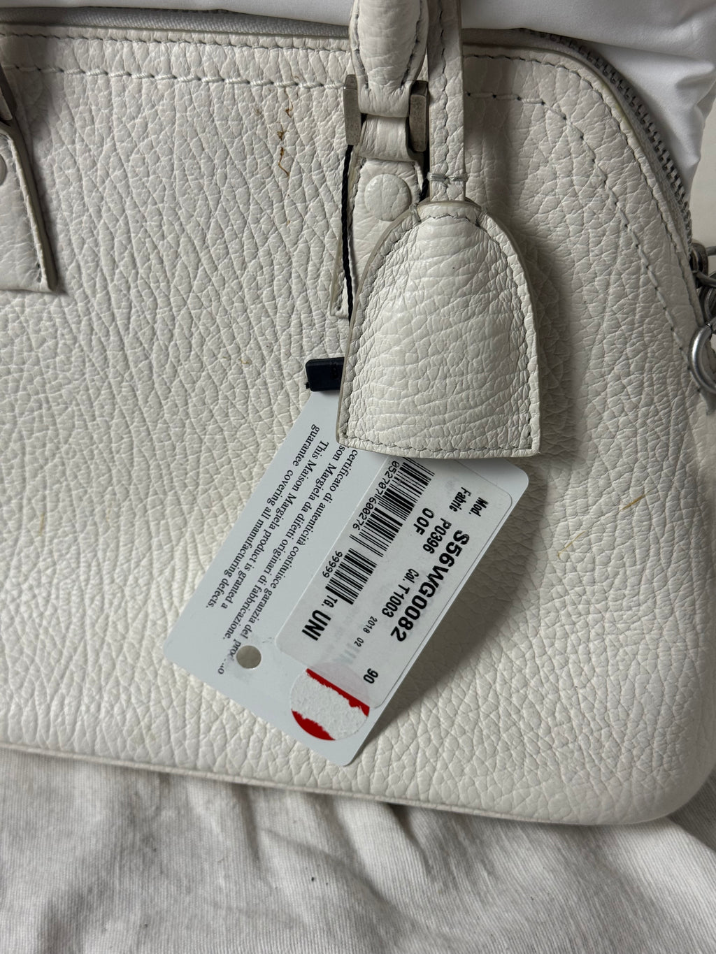 5AC Classique Mini Crossbody Handbag Cream
