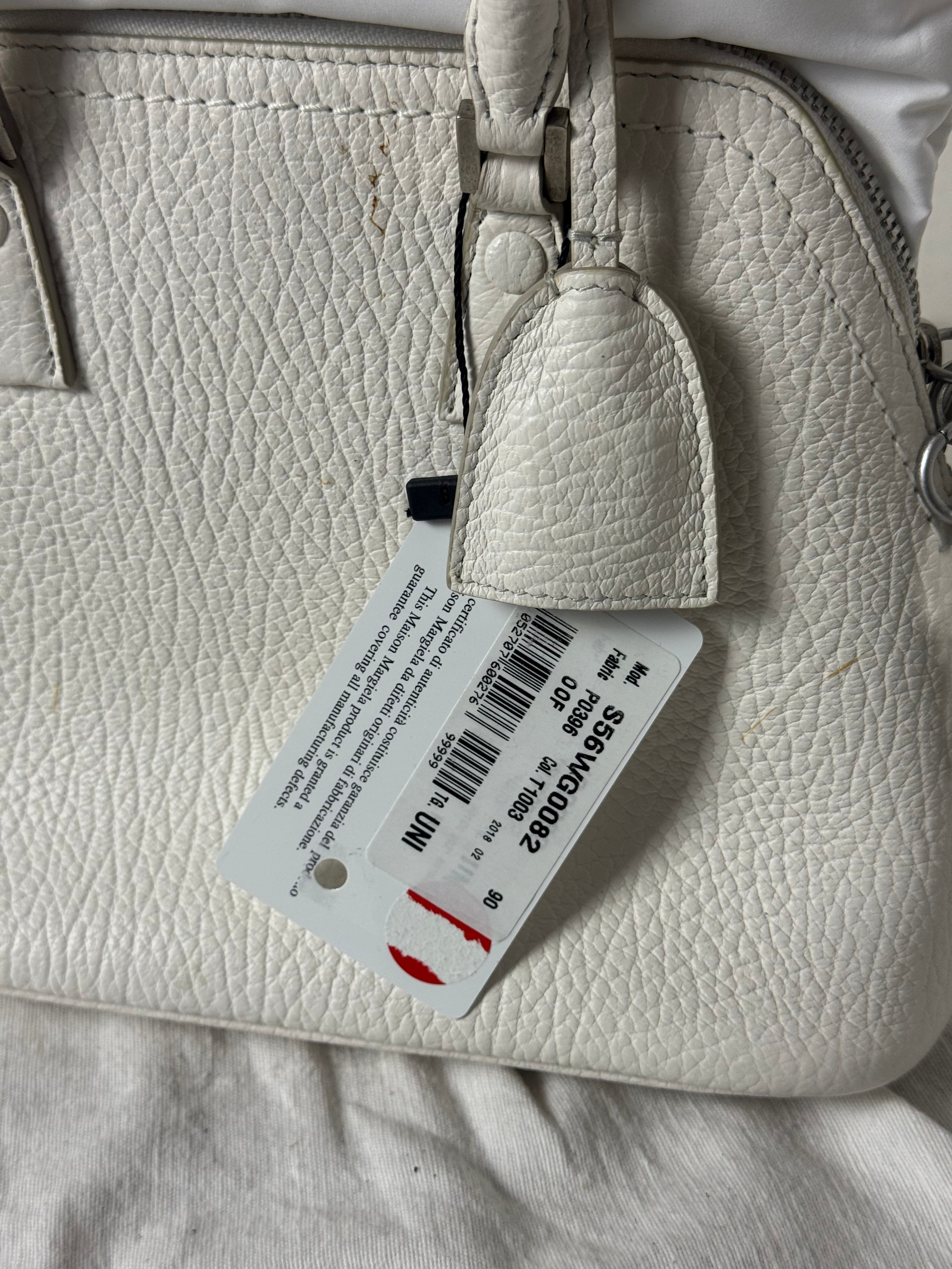 5AC Classique Mini Crossbody Handbag Cream