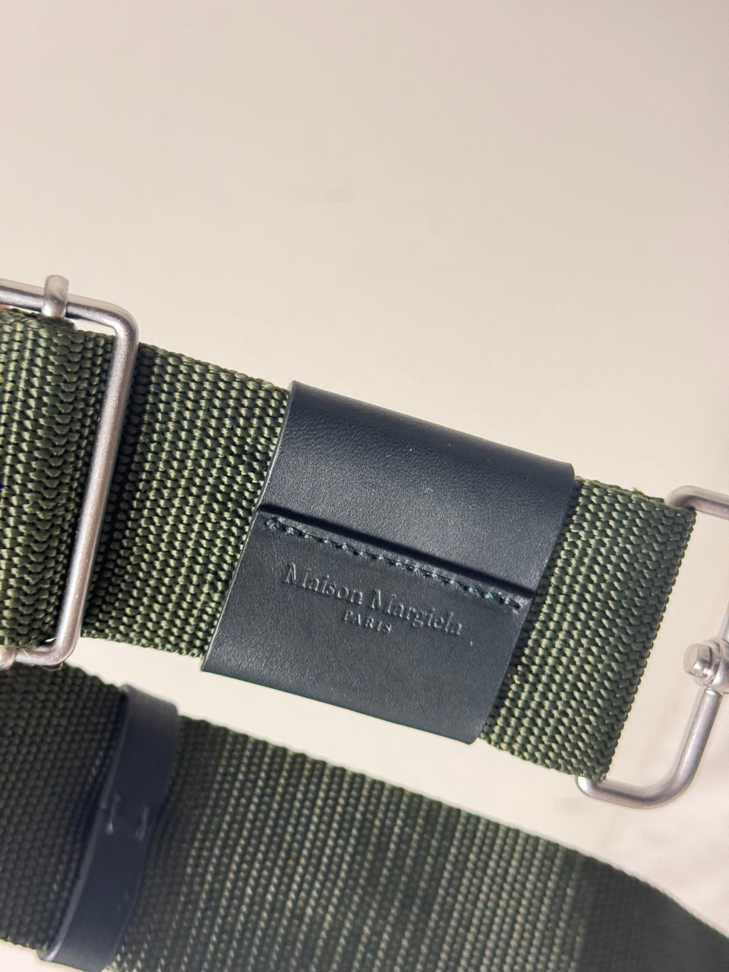 Four Stitches Laminated Crossbody Bag Green