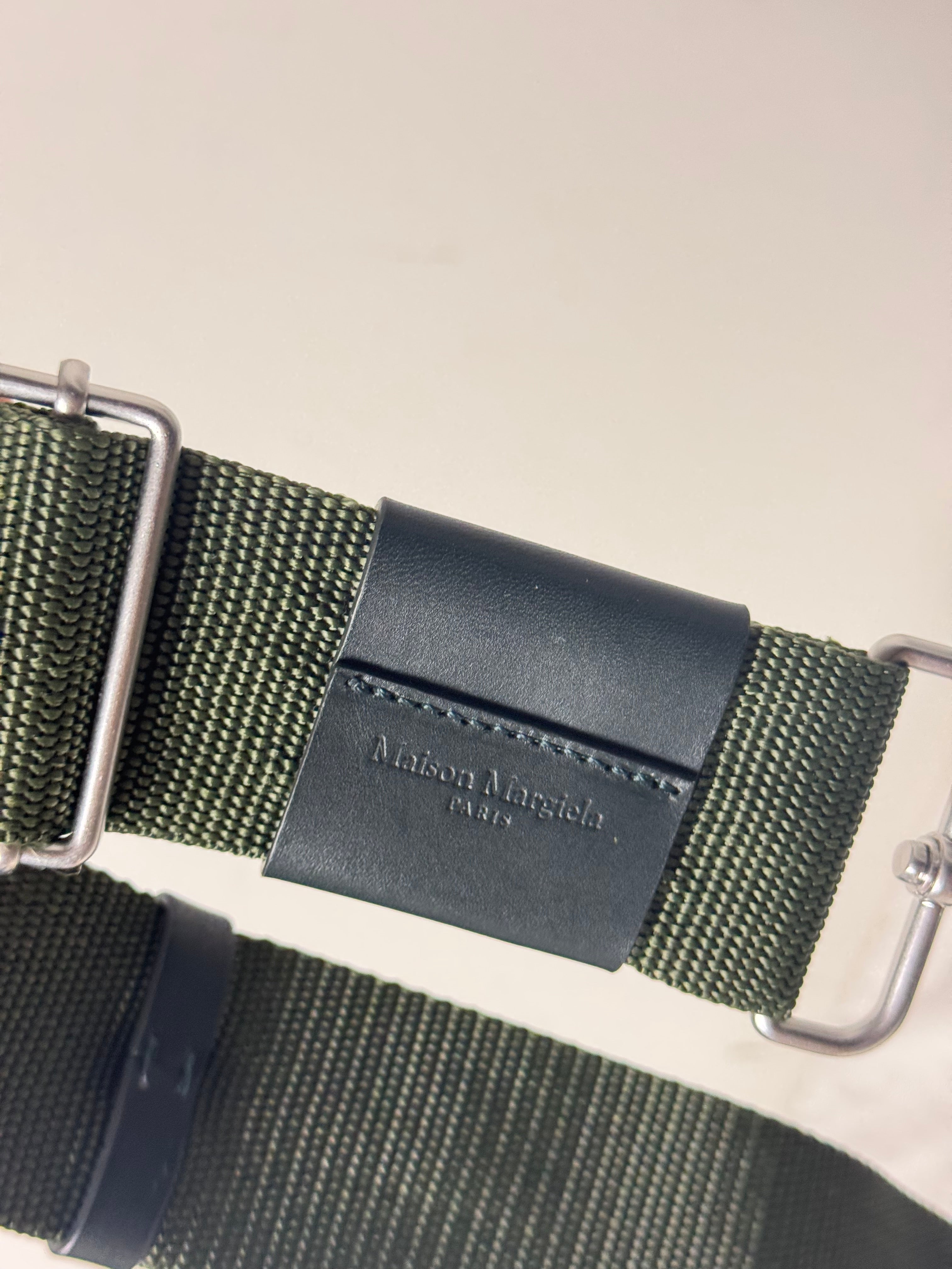 Four Stitches Laminated Crossbody Bag Green