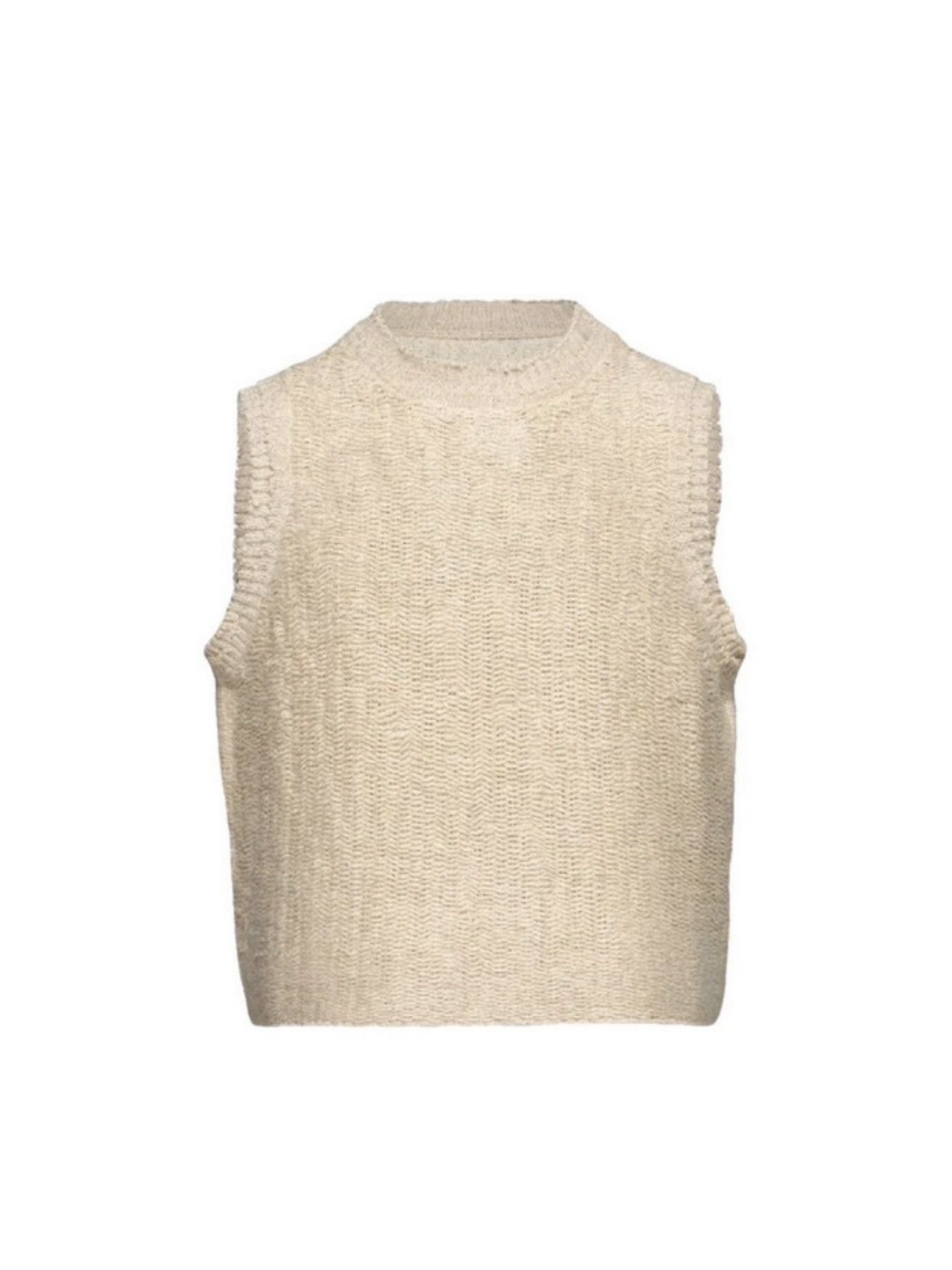 Knitted Vest Beige