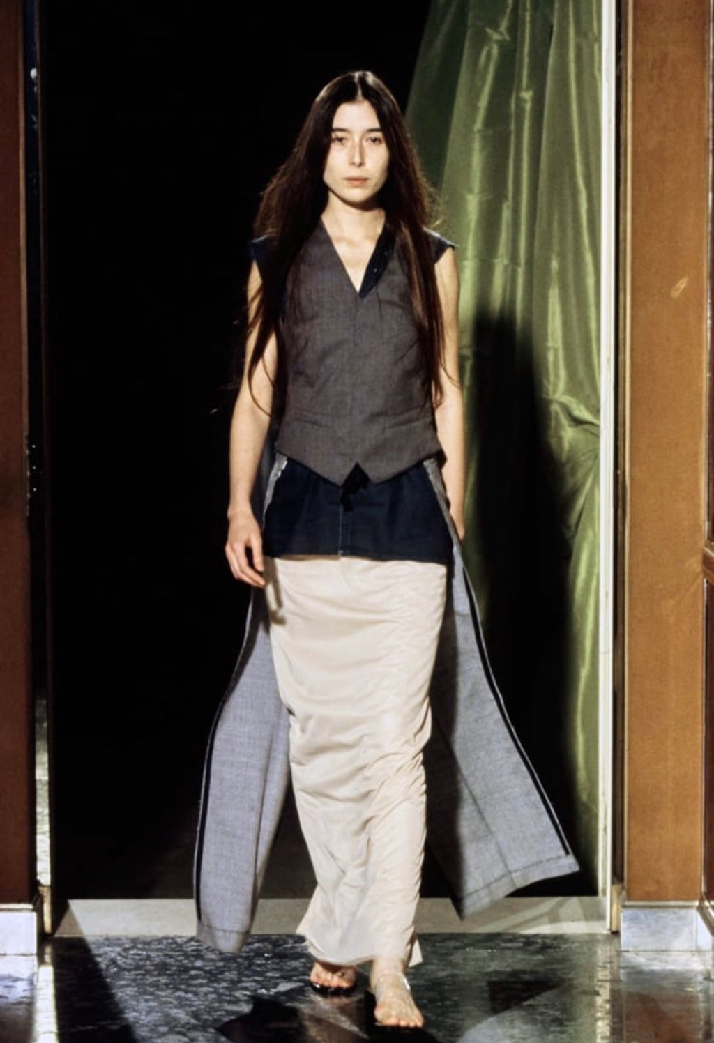 SS1999 Runway Artisanal Gilet Grey