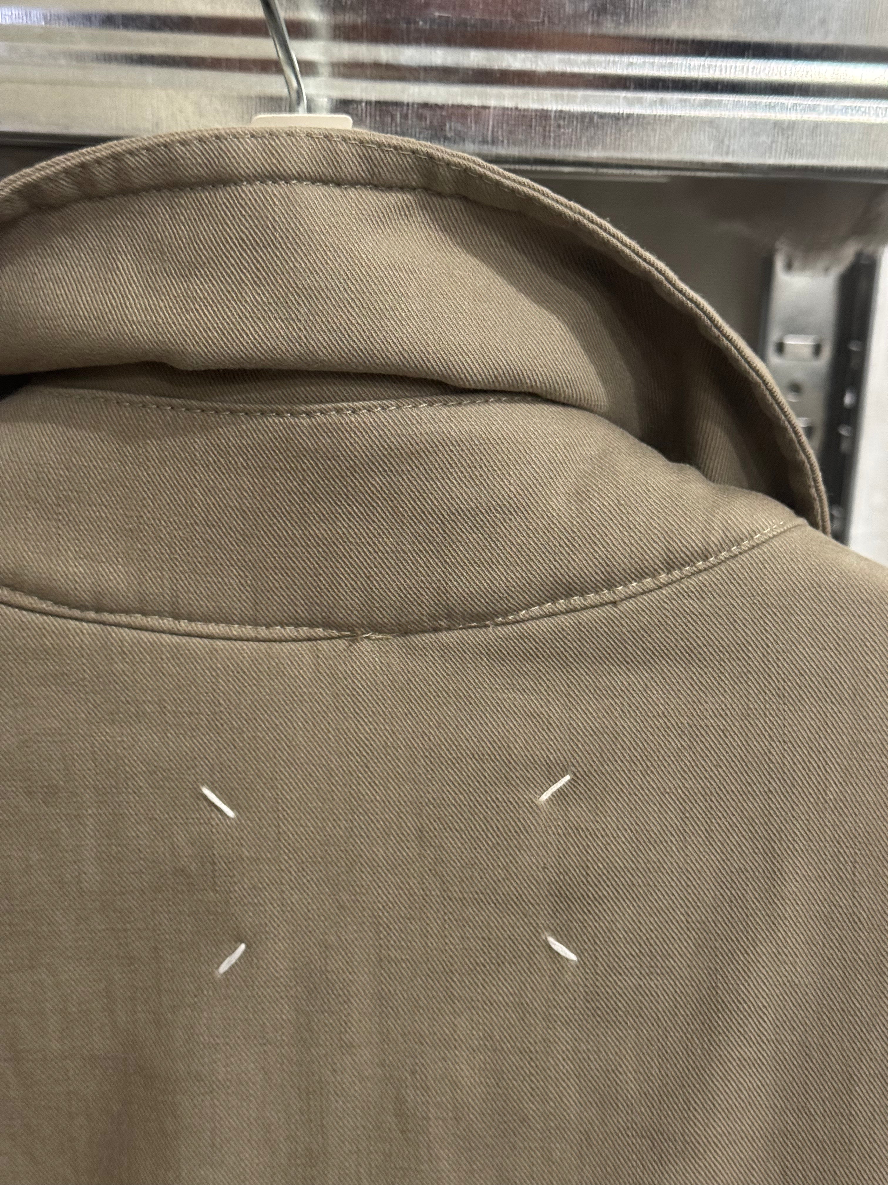 SS2021 Runway Reversible Deconstructed Military Trench Olive Green