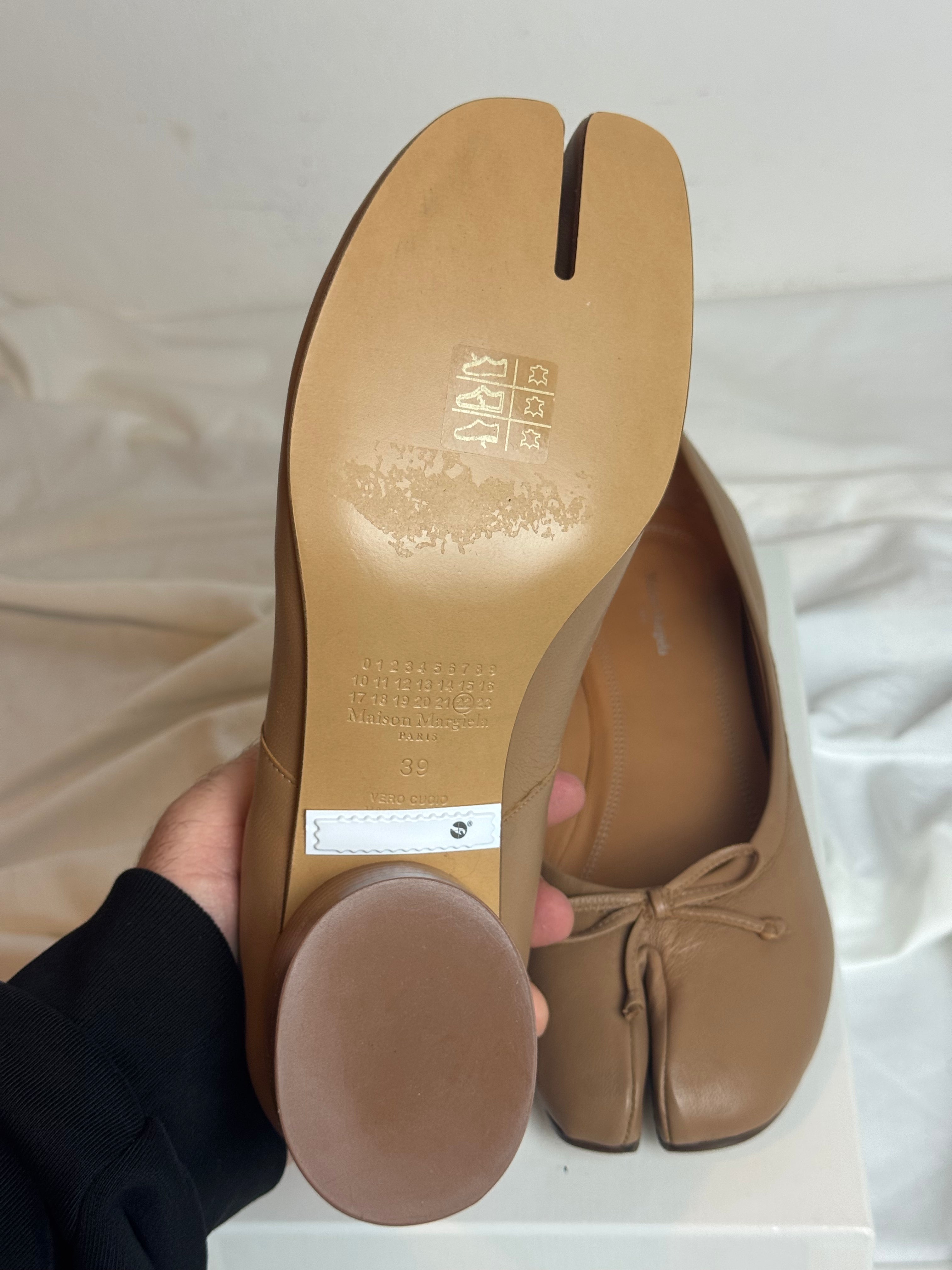 Tabi Ballet Pumps Brown