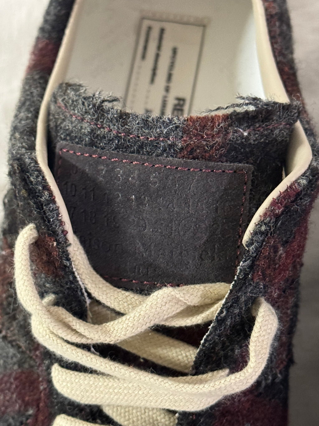 REPLICA GAT Low-Top Sneakers Wool / Gum  *SAMPLE*