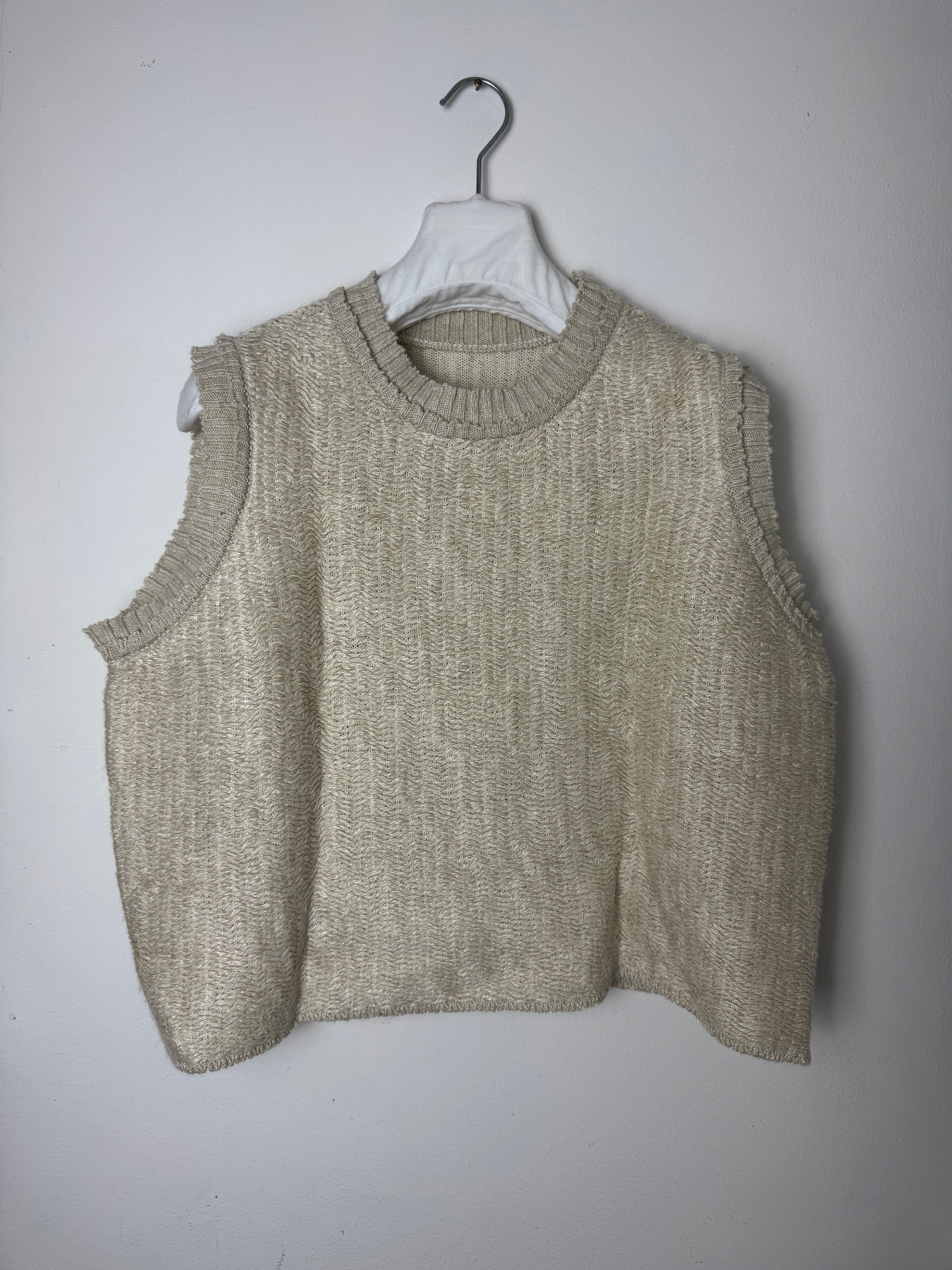 Knitted Vest Beige