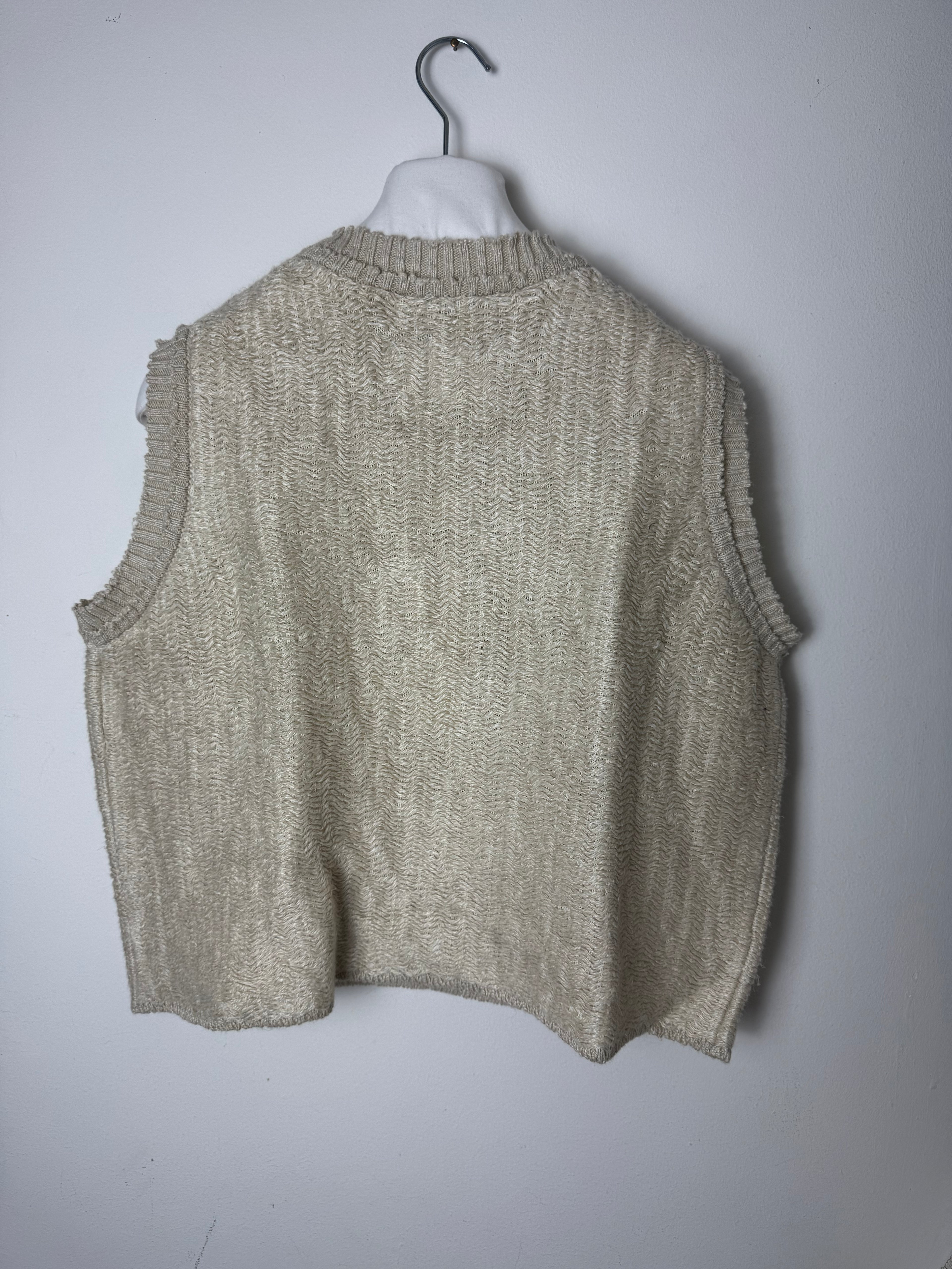 Knitted Vest Beige