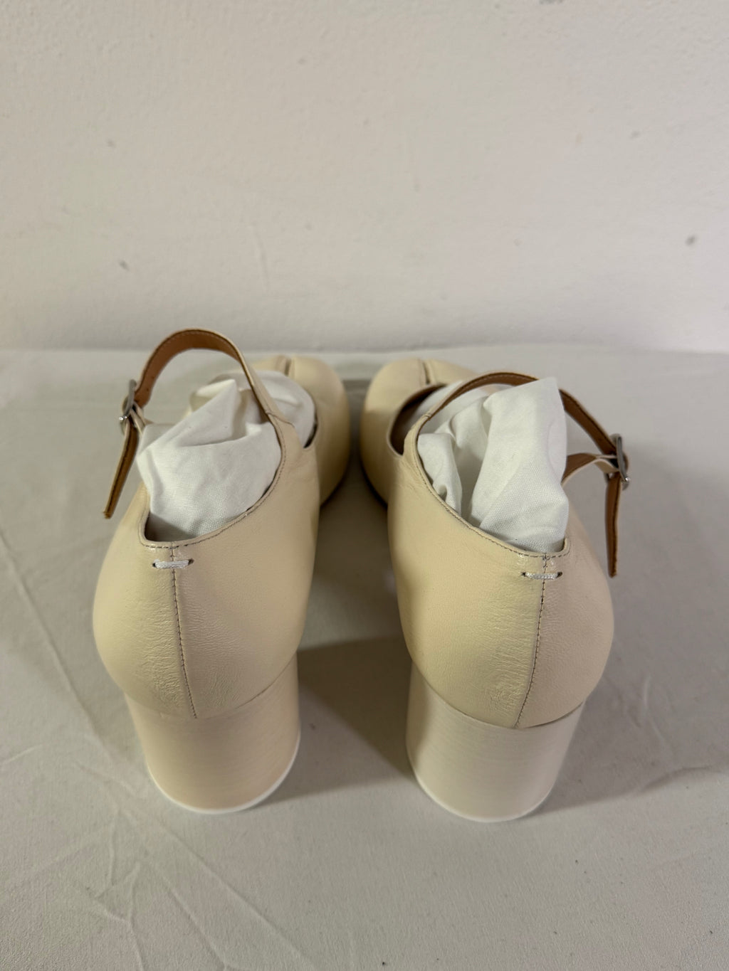 Tabi Mary Jane Heels Cream
