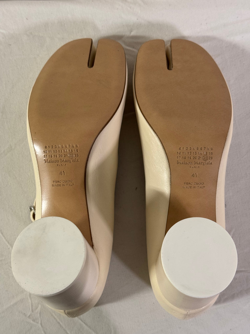Tabi Mary Jane Heels Cream