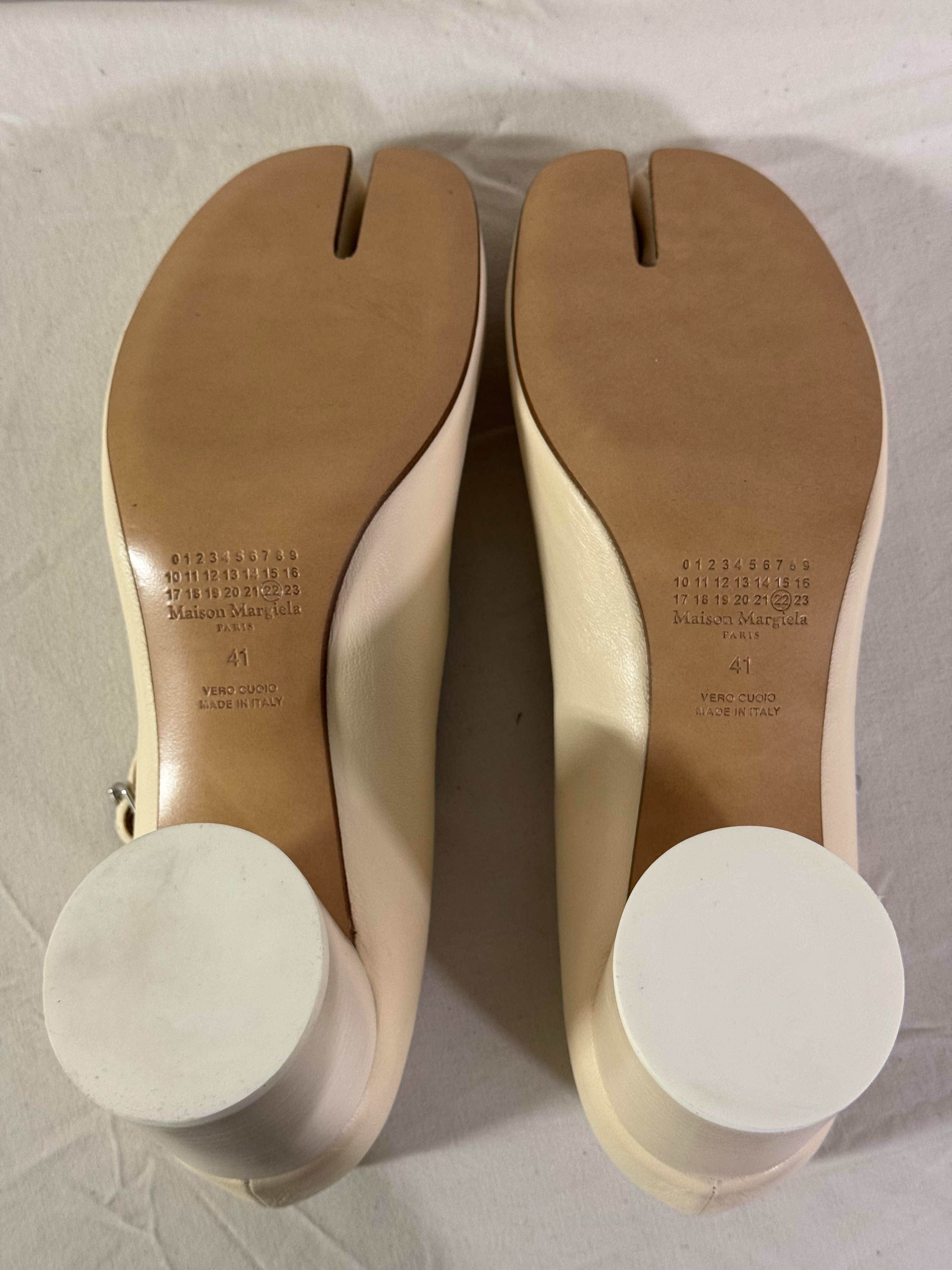 Tabi Mary Jane Heels Cream