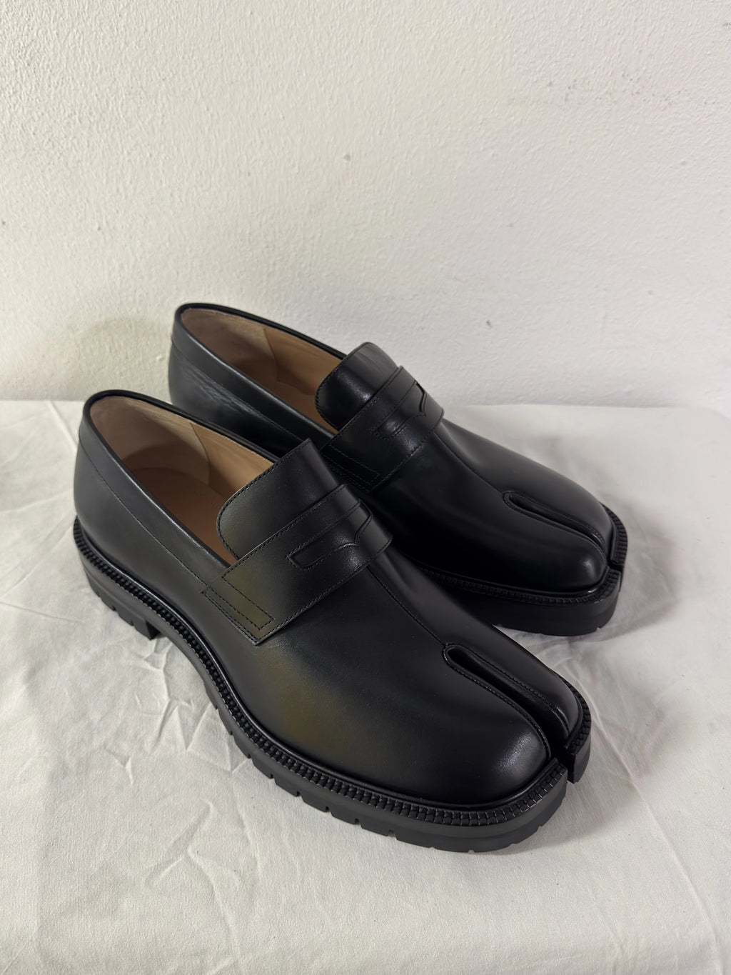 Tabi Platform Loafers Black