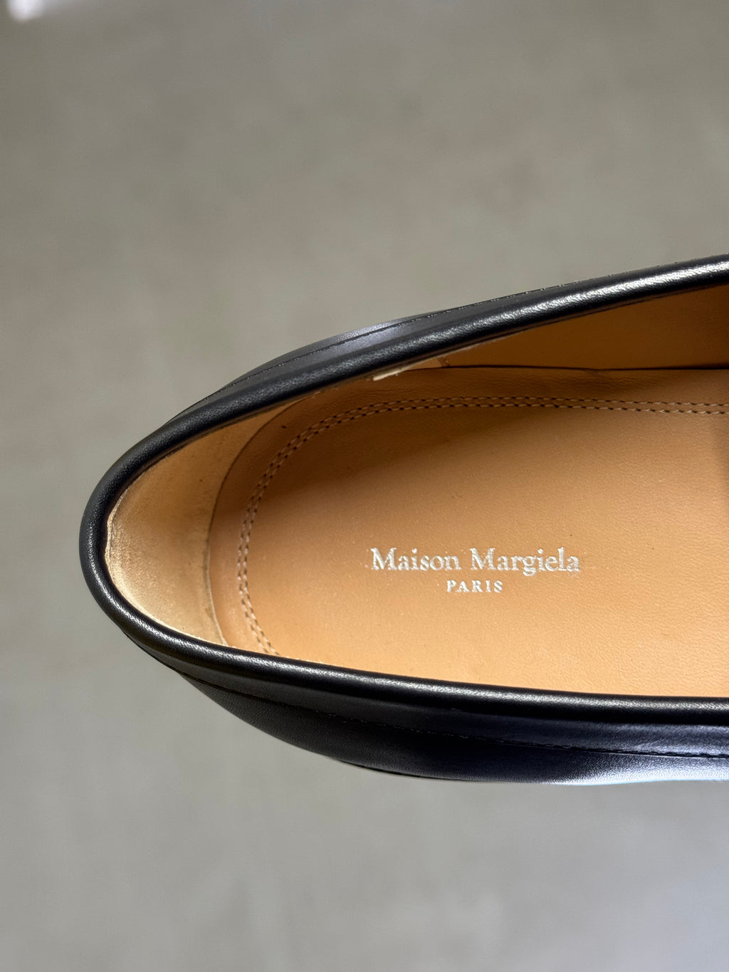 Tabi Platform Loafers Black