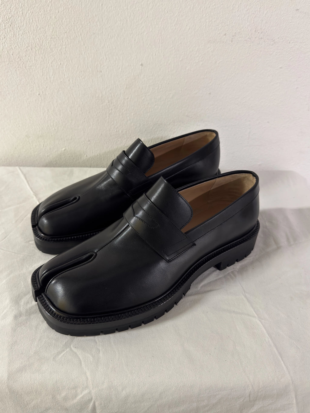 Tabi Platform Loafers Black