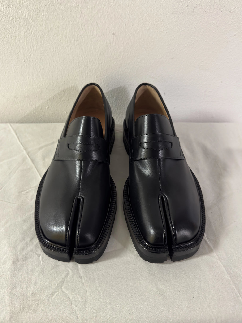 Tabi Platform Loafers Black