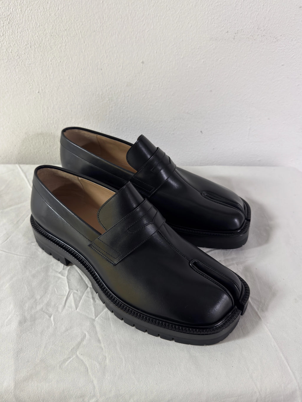 Tabi Platform Loafers Black