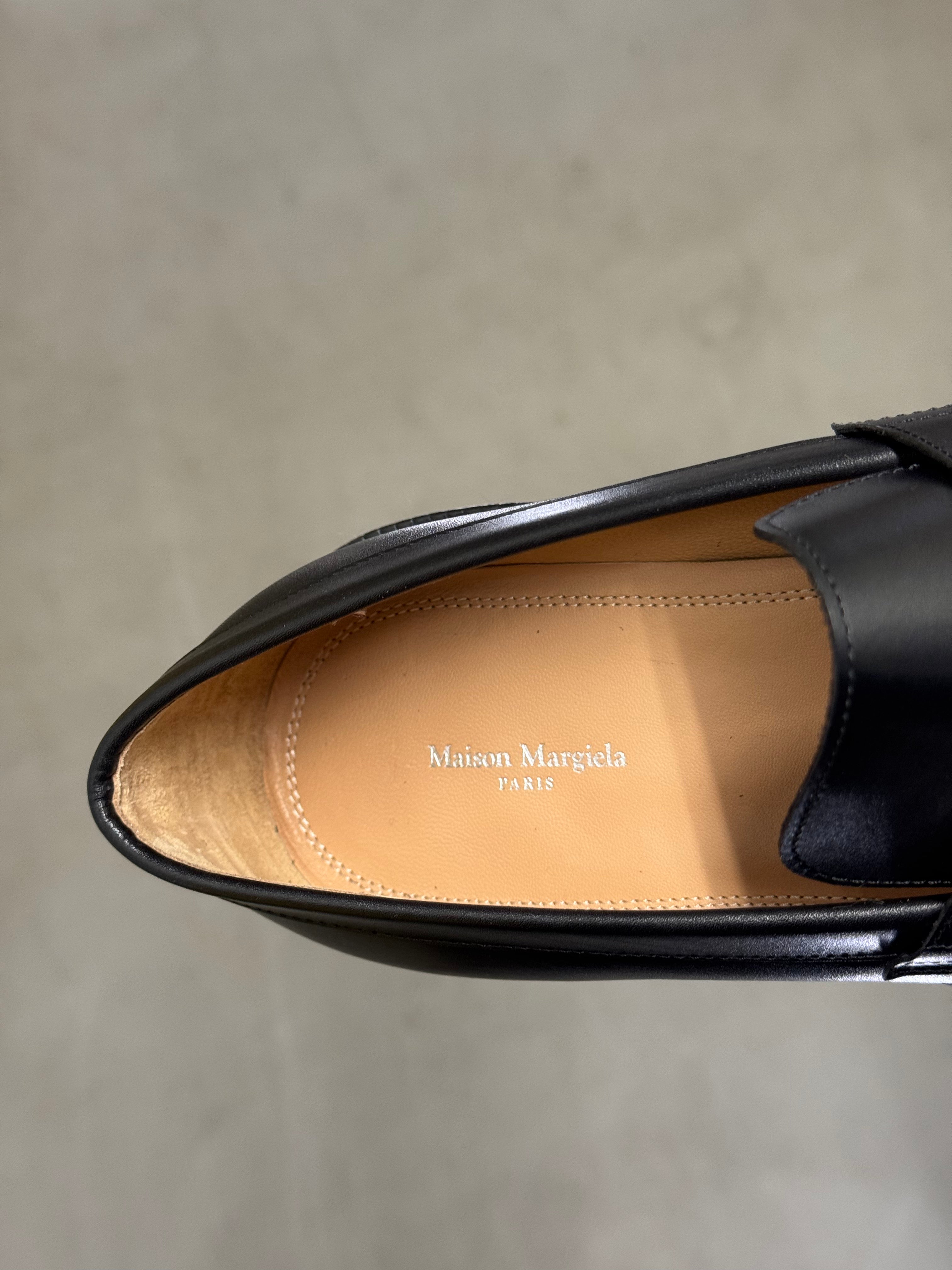Tabi Platform Loafers Black