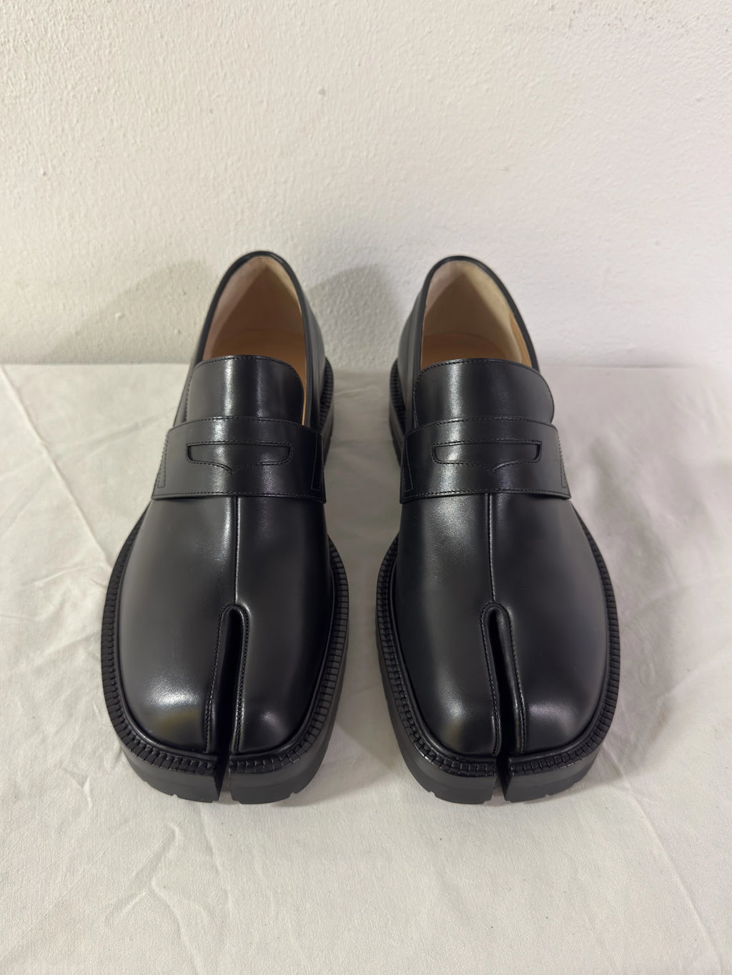 Tabi Platform Loafers Black