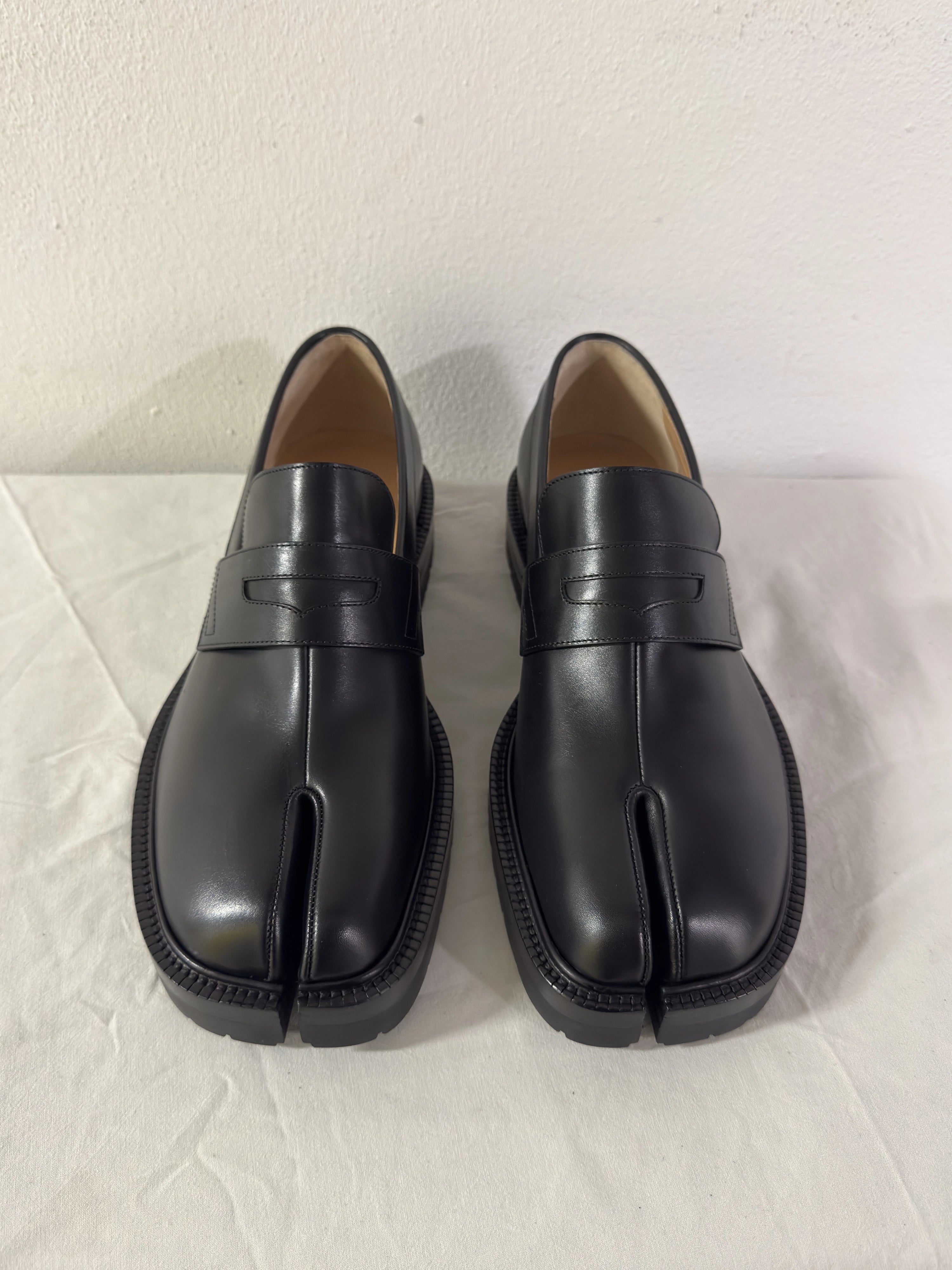 Tabi Platform Loafers Black