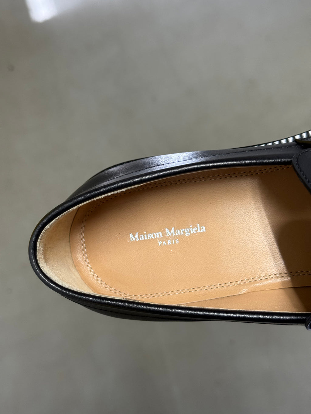 Tabi Platform Loafers Black