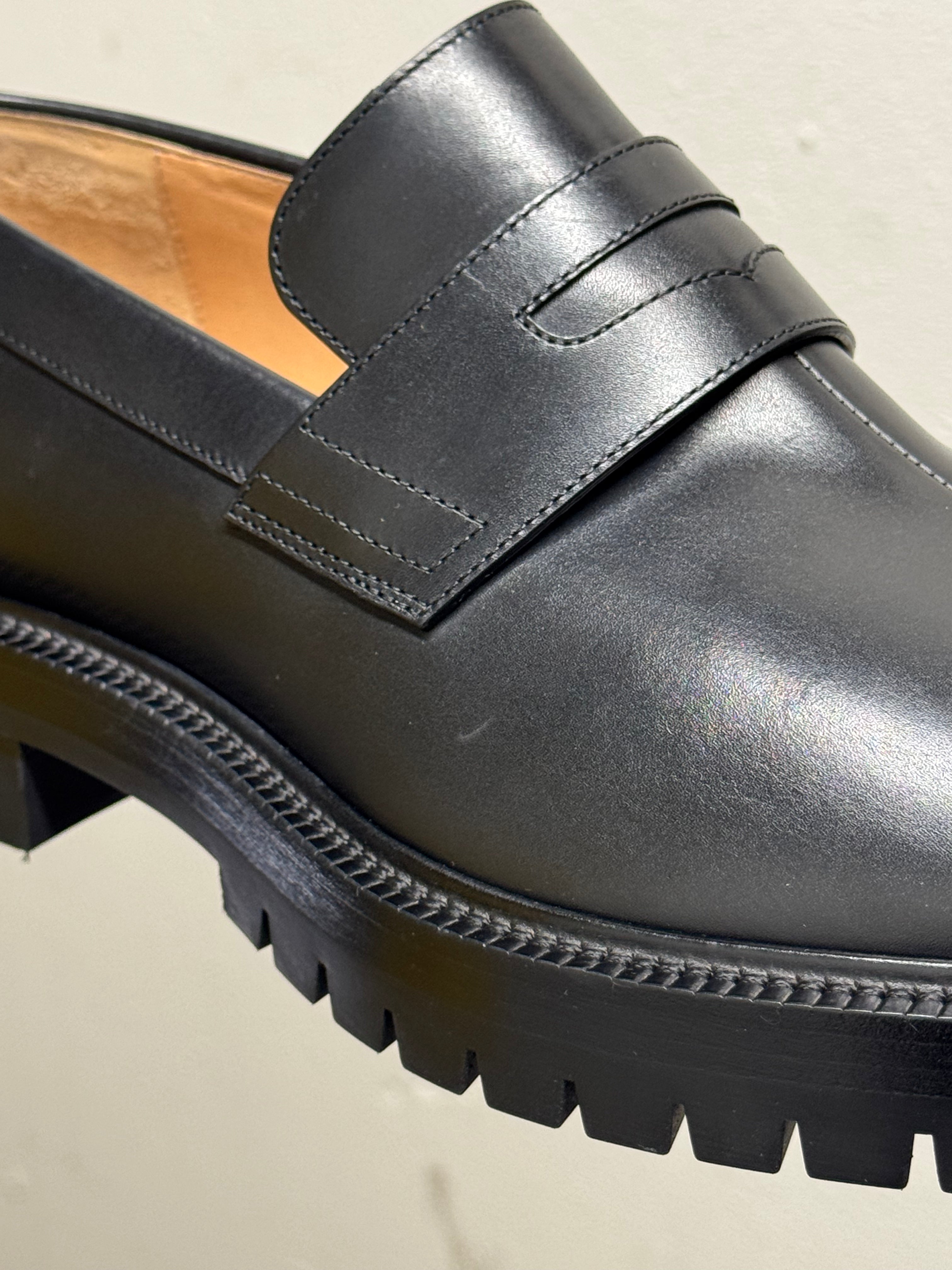 Tabi Platform Loafers Black