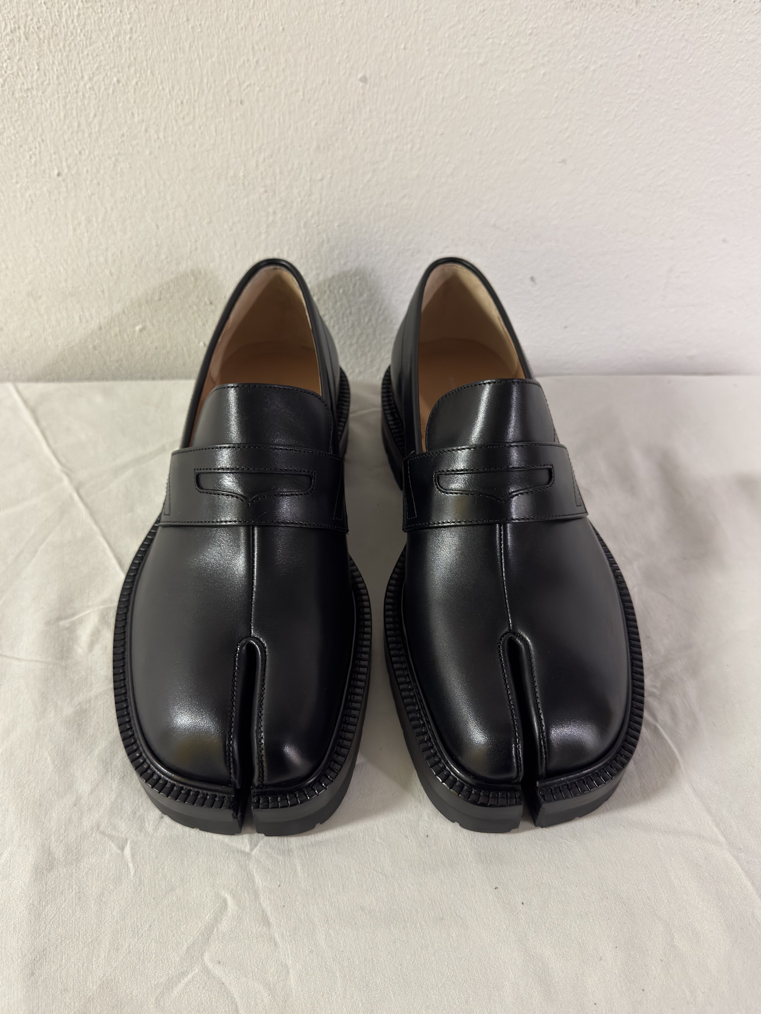 Tabi Platform Loafers Black