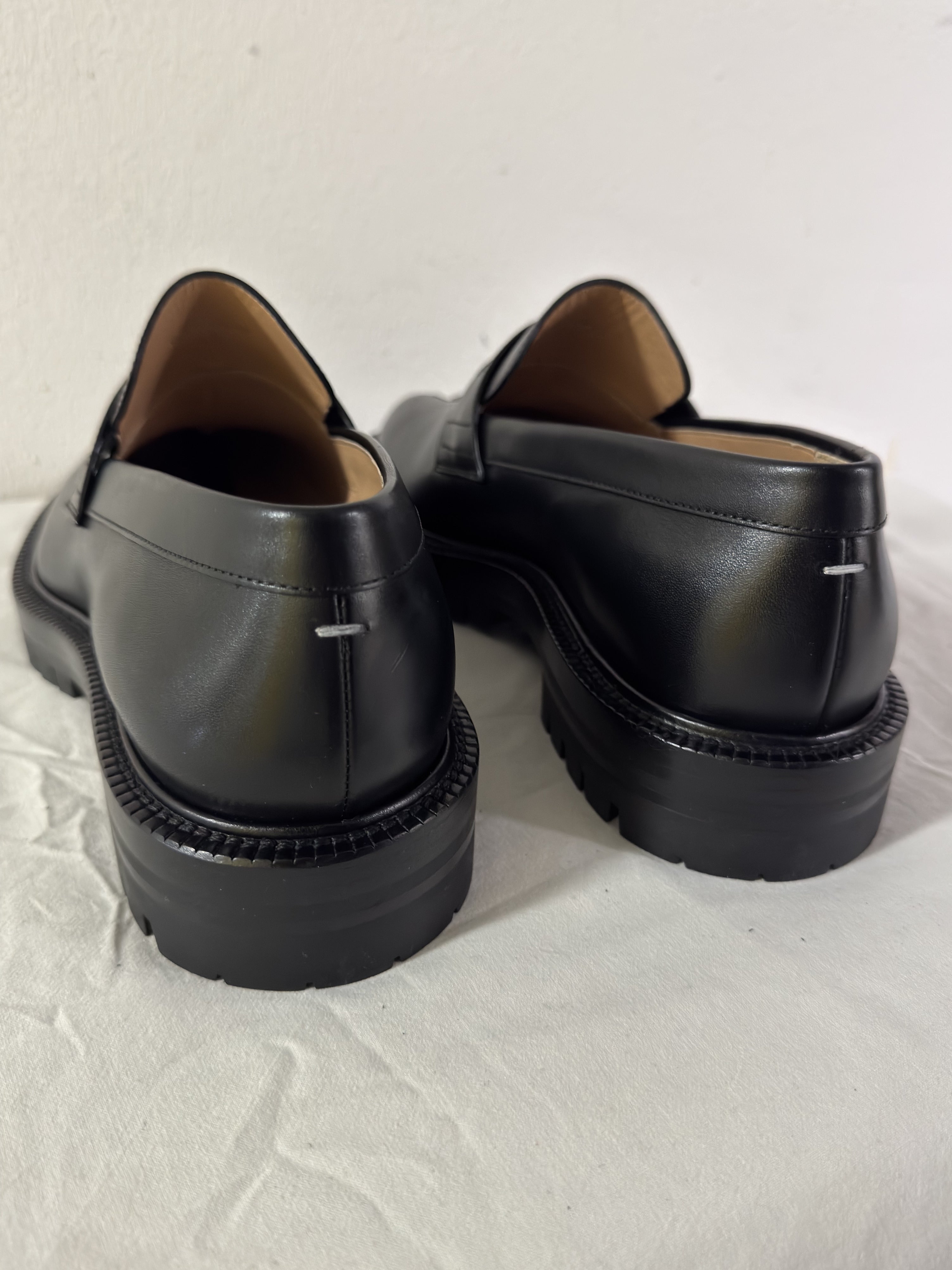 Tabi Platform Loafers Black