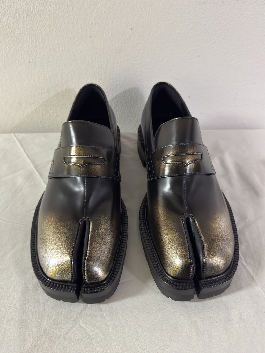Tabi Platform Loafers Metallic / Black