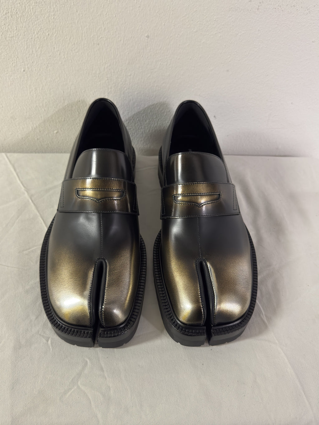 Tabi Platform Loafers Metallic / Black