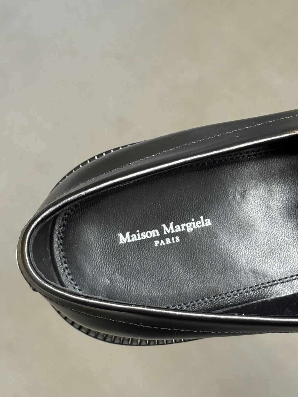 Tabi Platform Loafers Metallic / Black