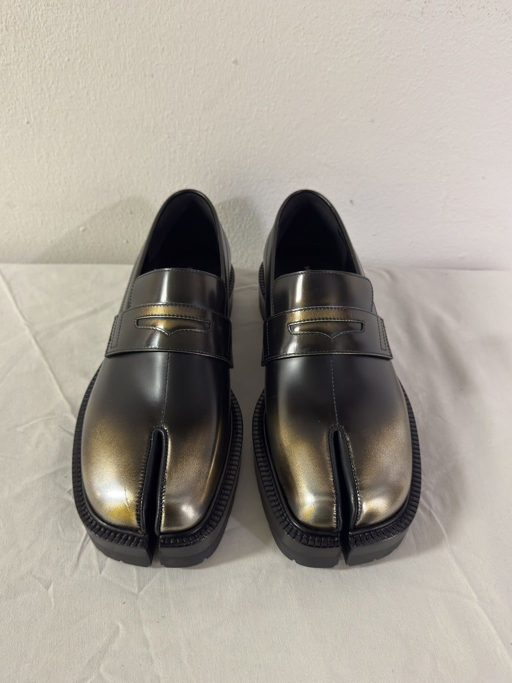 Tabi Platform Loafers Metallic / Black