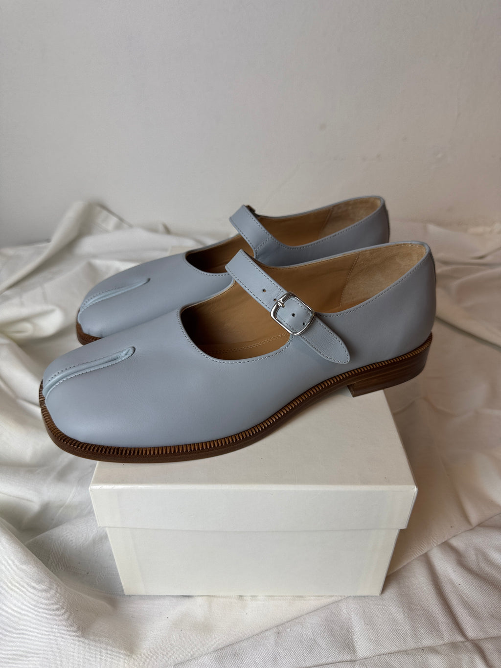 Tabi Mary Jane Chasseurs Blue / Brown