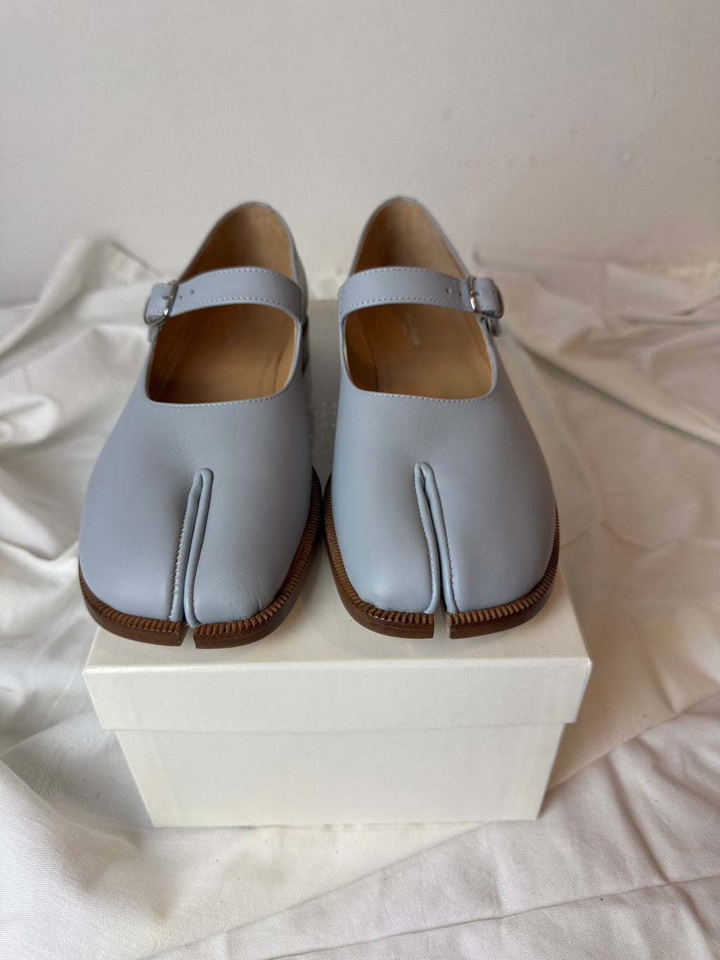 Tabi Mary Jane Chasseurs Blue / Brown
