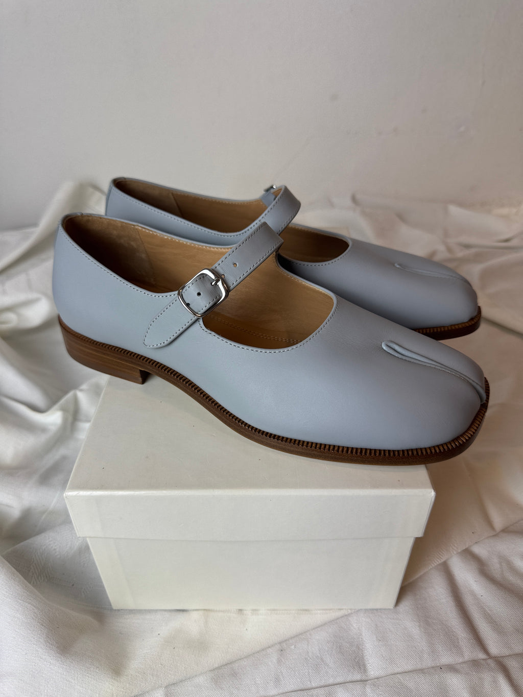 Tabi Mary Jane Chasseurs Blue / Brown