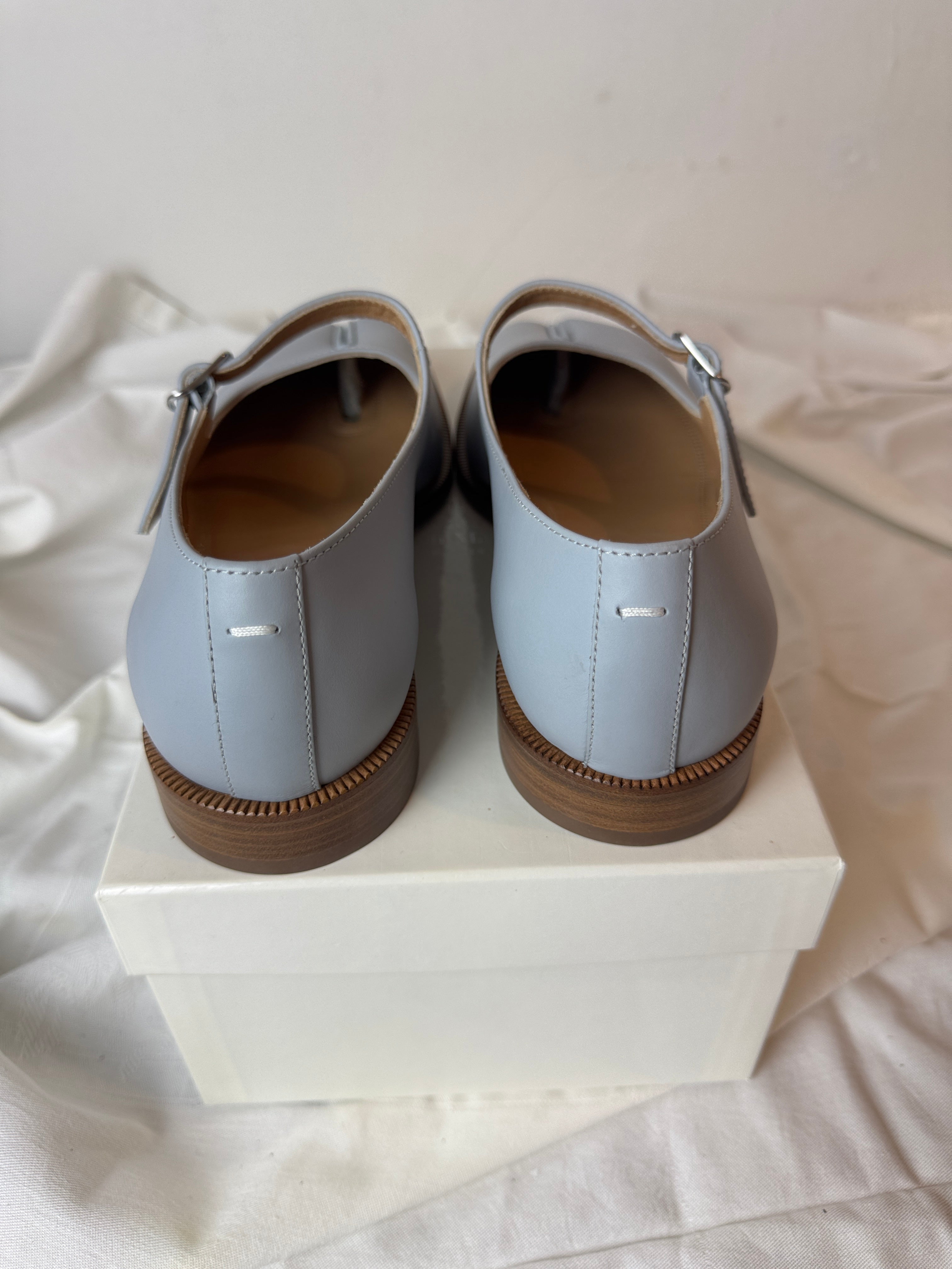 Tabi Mary Jane Chasseurs Blue / Brown