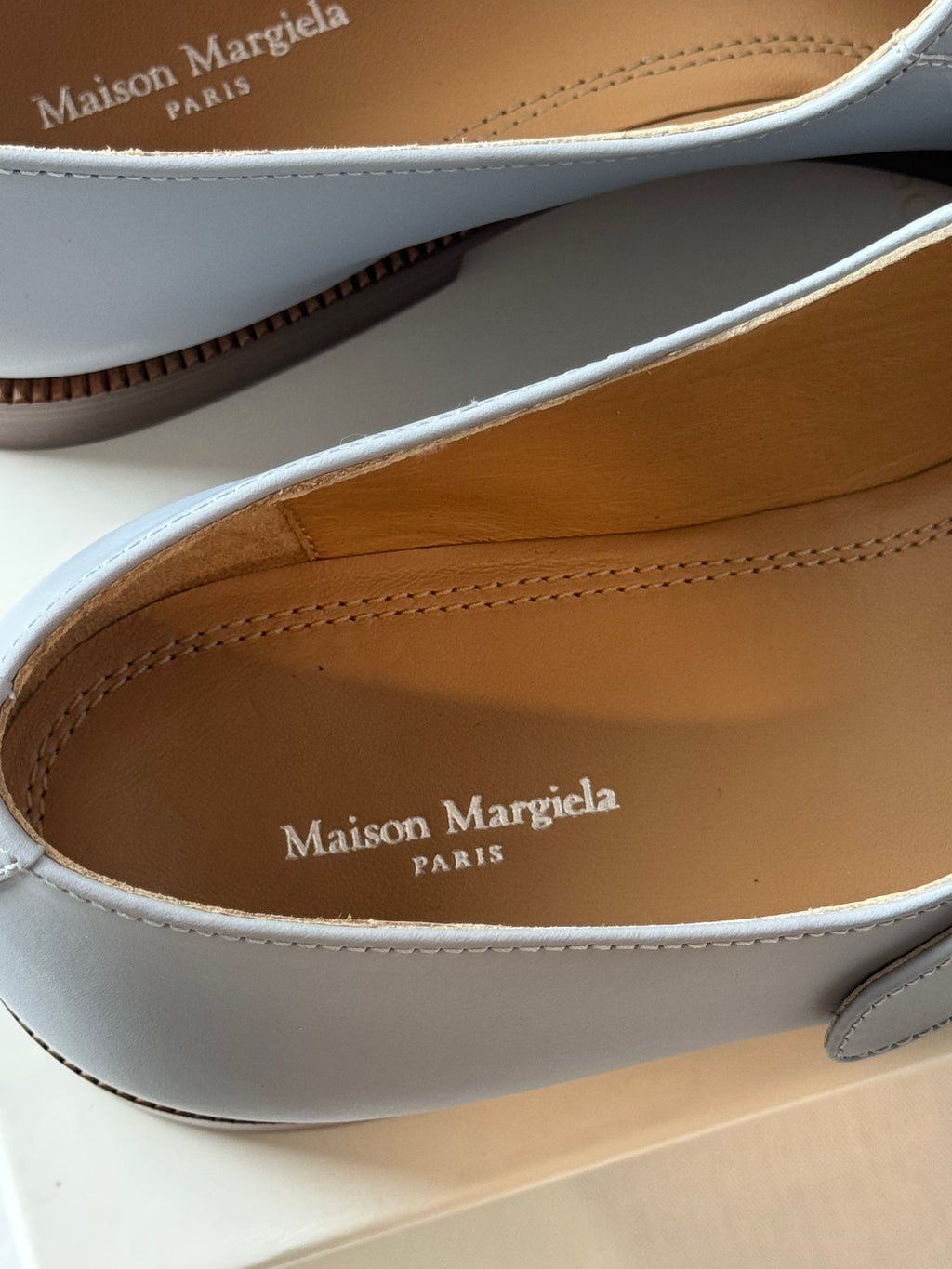 Tabi Mary Jane Chasseurs Blue / Brown