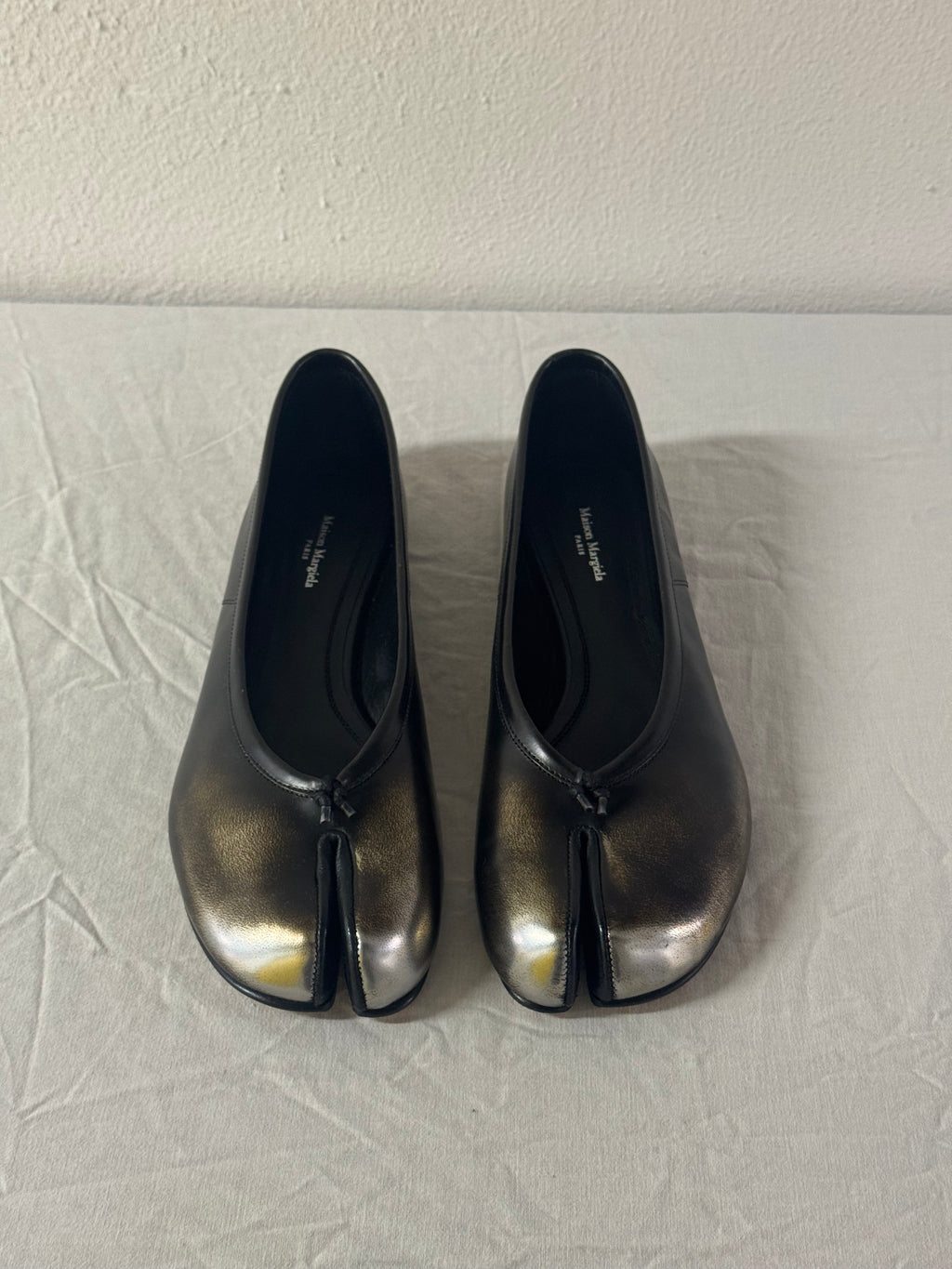 Tabi Ballet Flat Metallic / Black