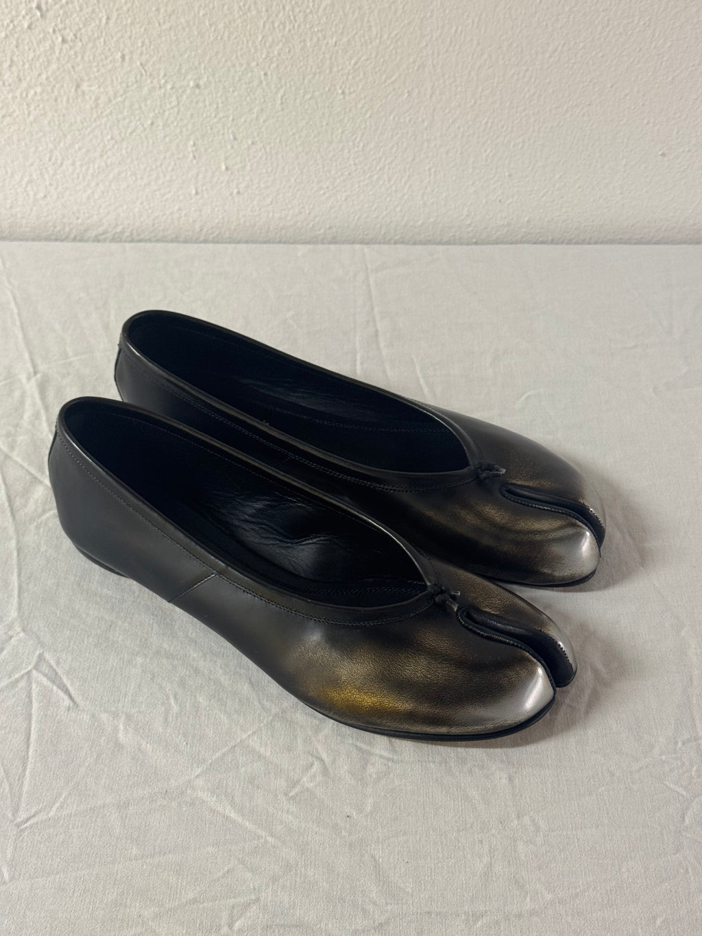 Tabi Ballet Flat Metallic / Black