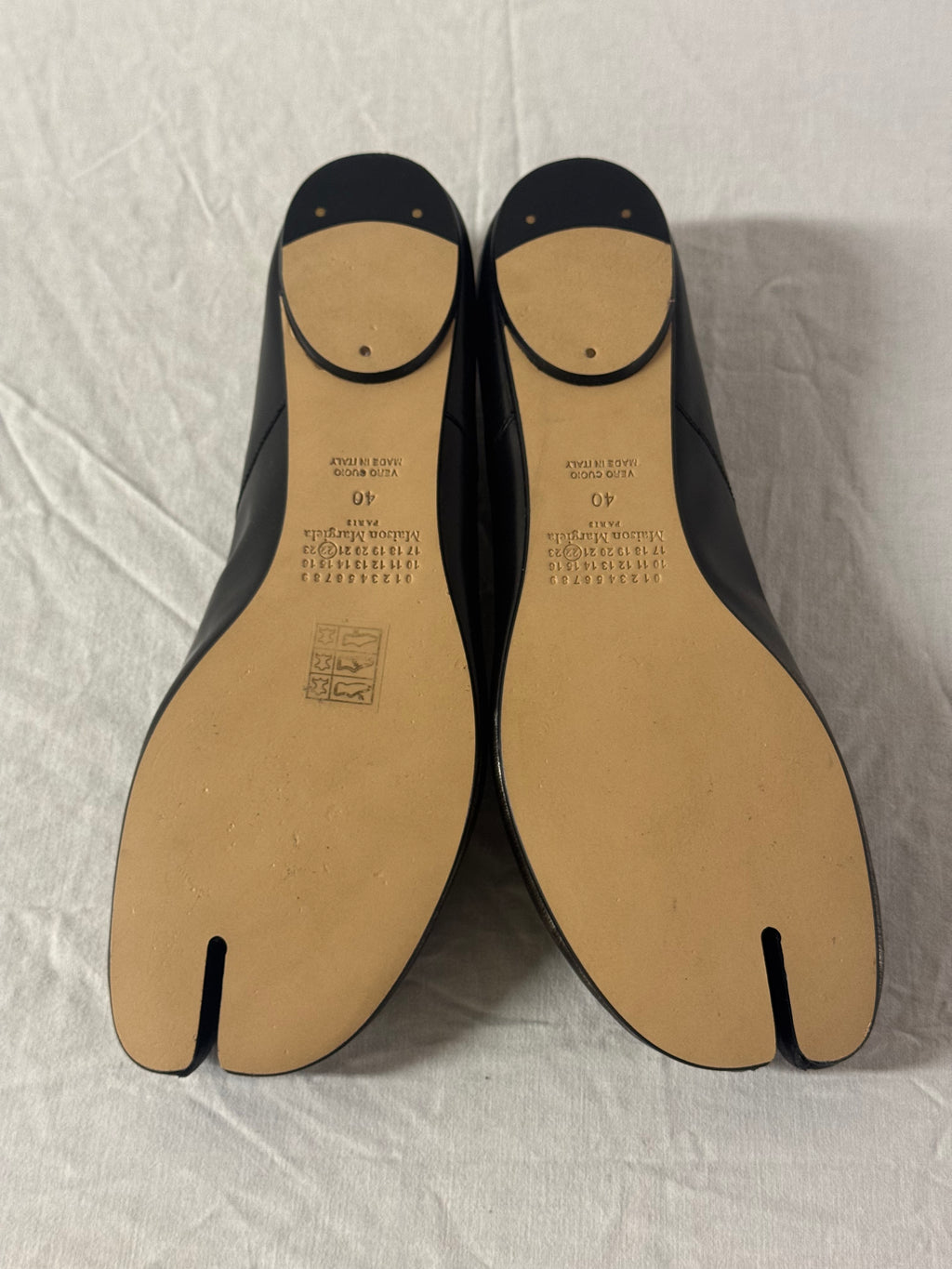 Tabi Ballet Flat Metallic / Black