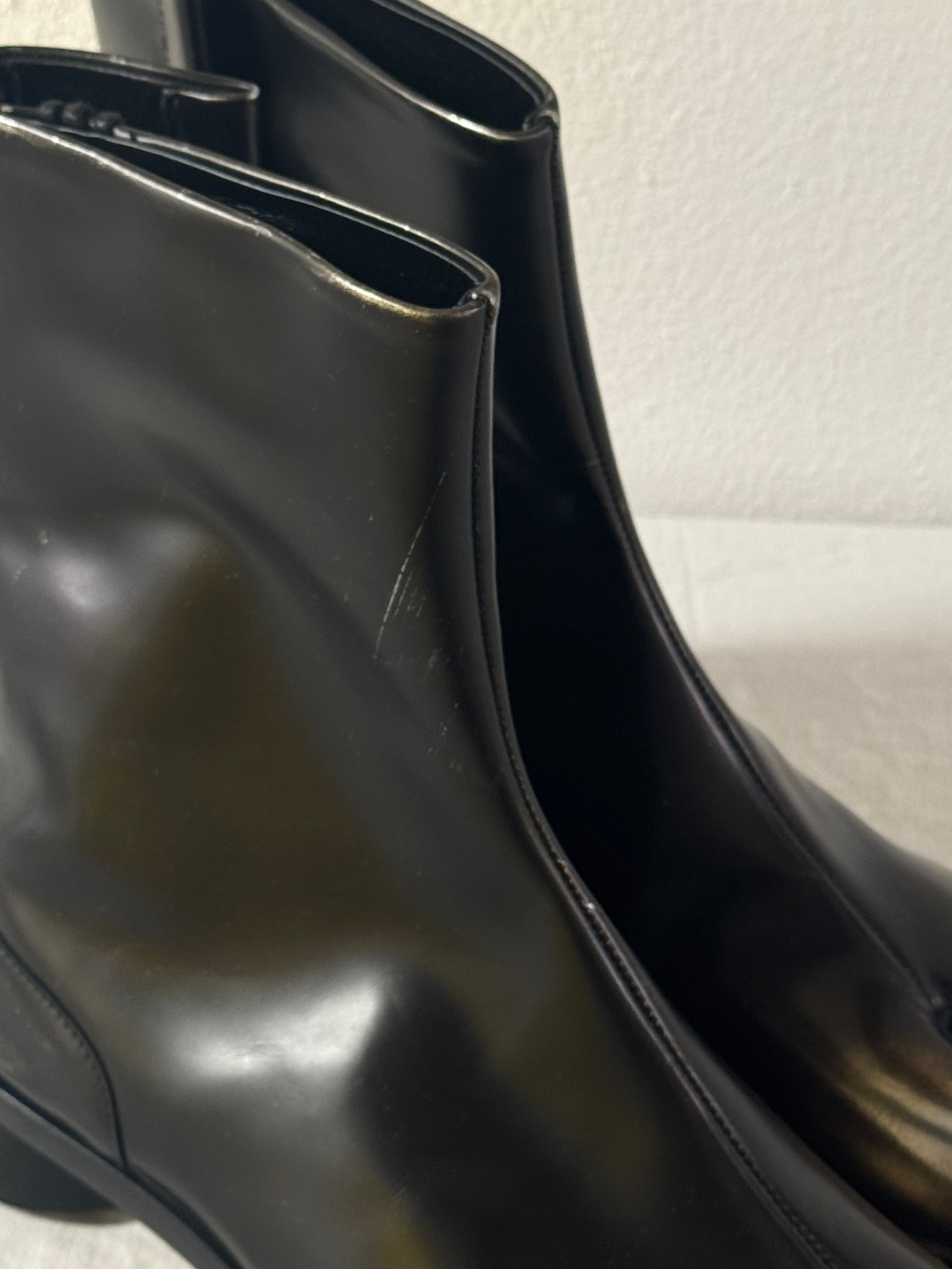 Tabi Ankle Boots Metallic / Black