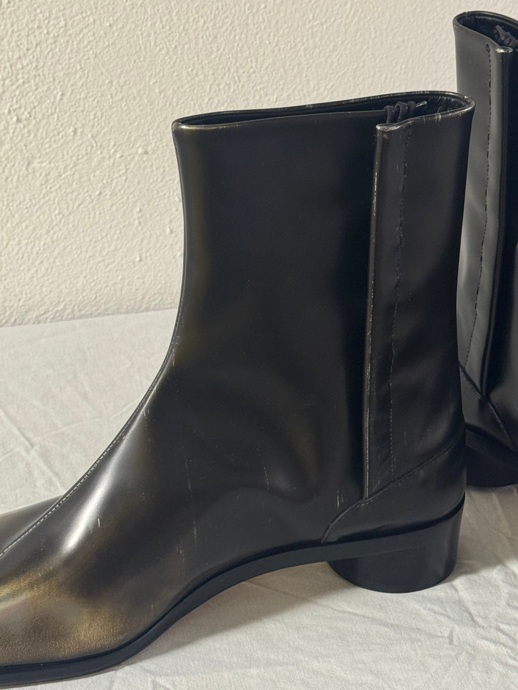 Tabi Ankle Boots Metallic / Black