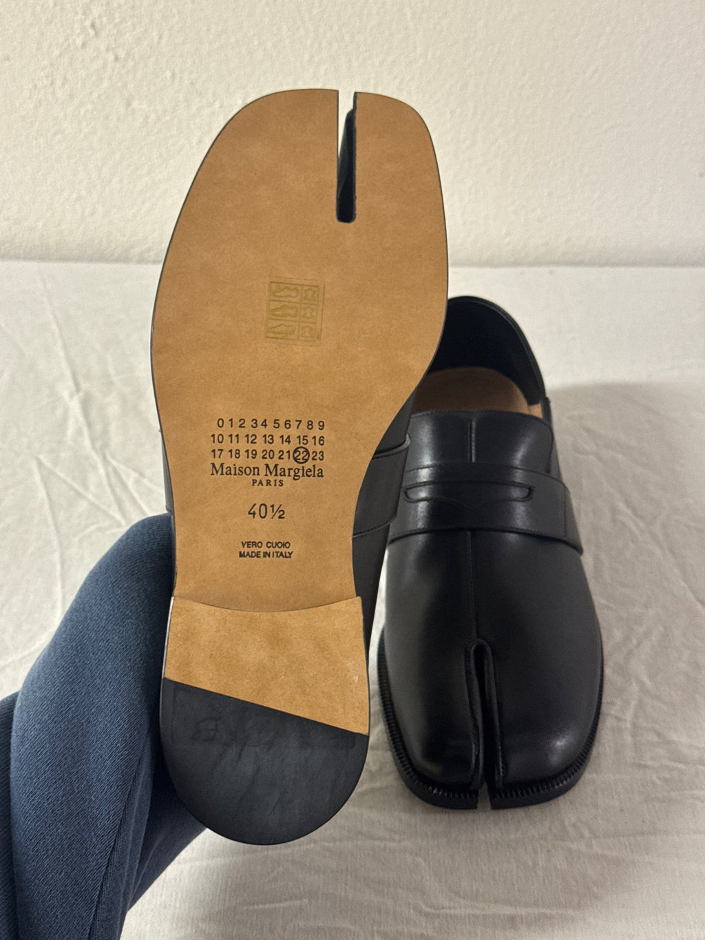 Tabi Classic Foldable Loafers Black
