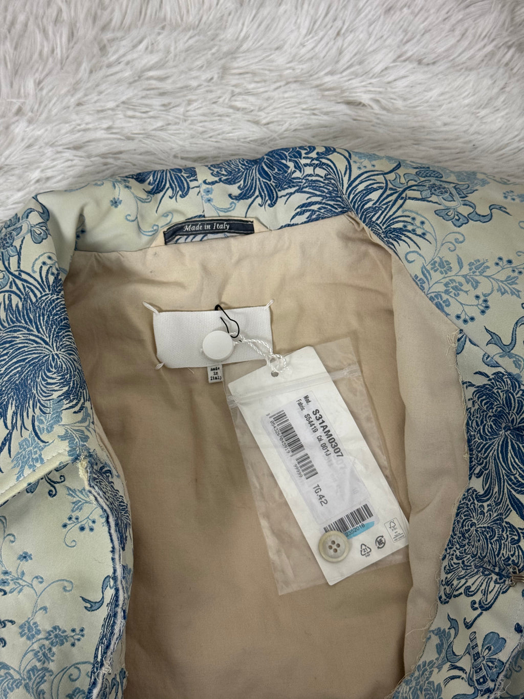 SS2022 Runway Jaquard Jacket Light Blue