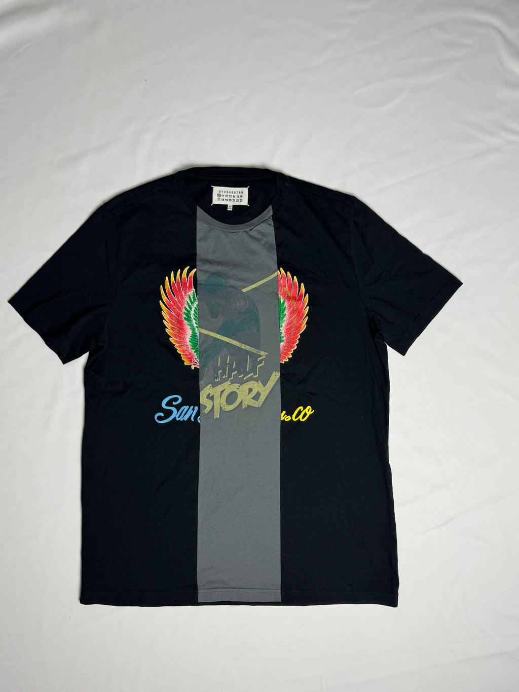 Split T-Shirt Black / Grey