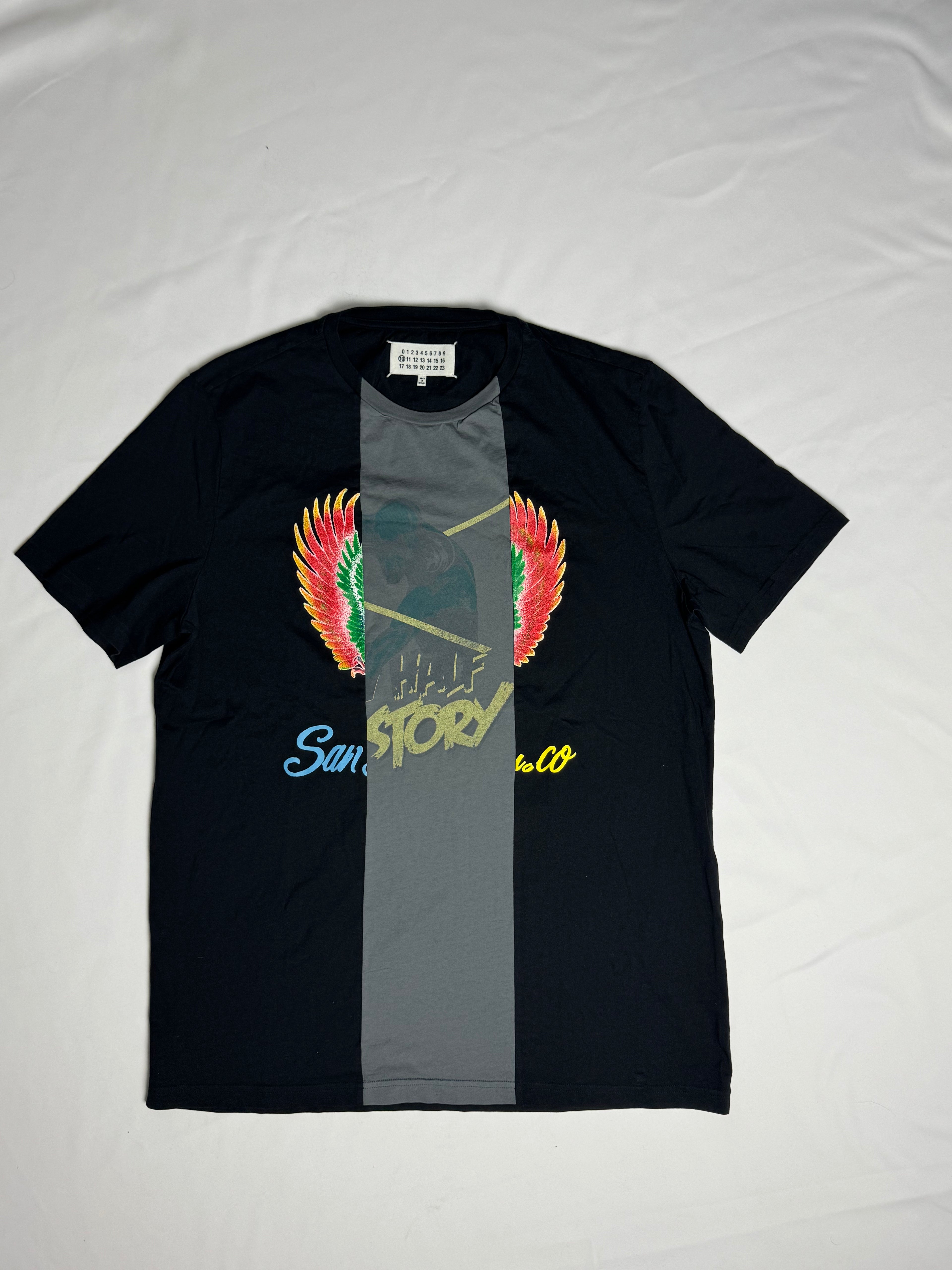 Split T-Shirt Black / Grey